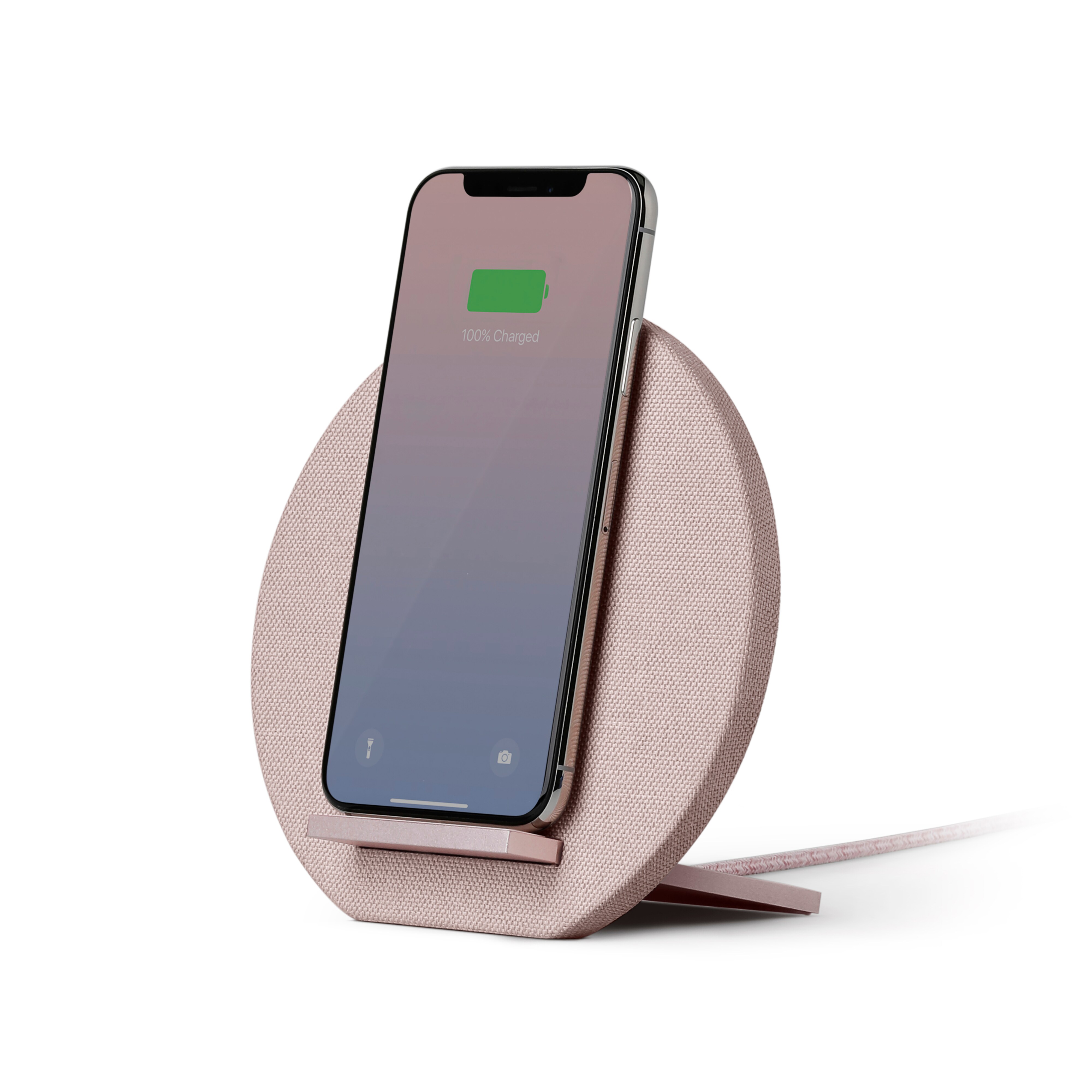 Native Union Dock 10 W Wireless Charging Stand Rose