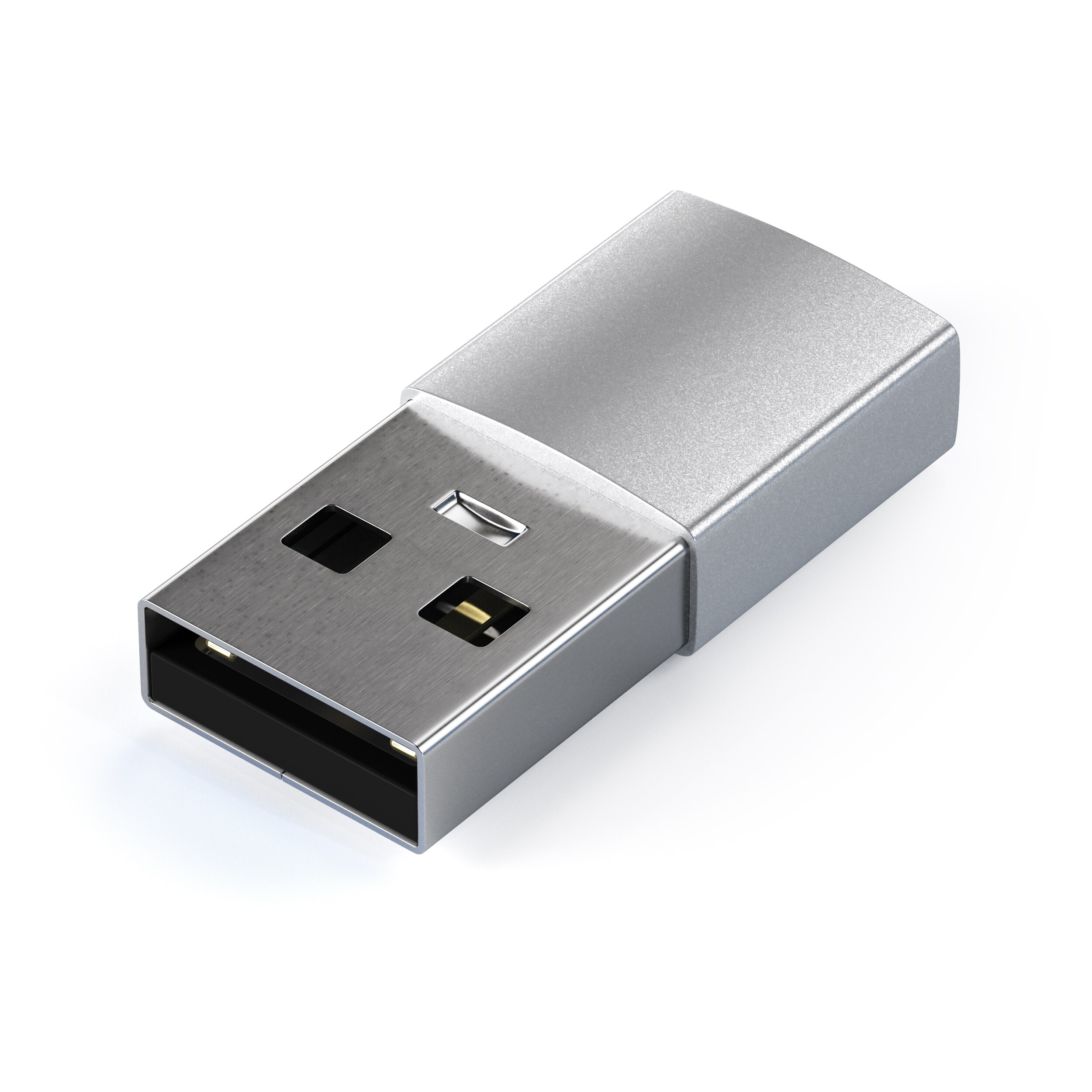 Satechi USB Type-A zu Type-C-Adapter Silber