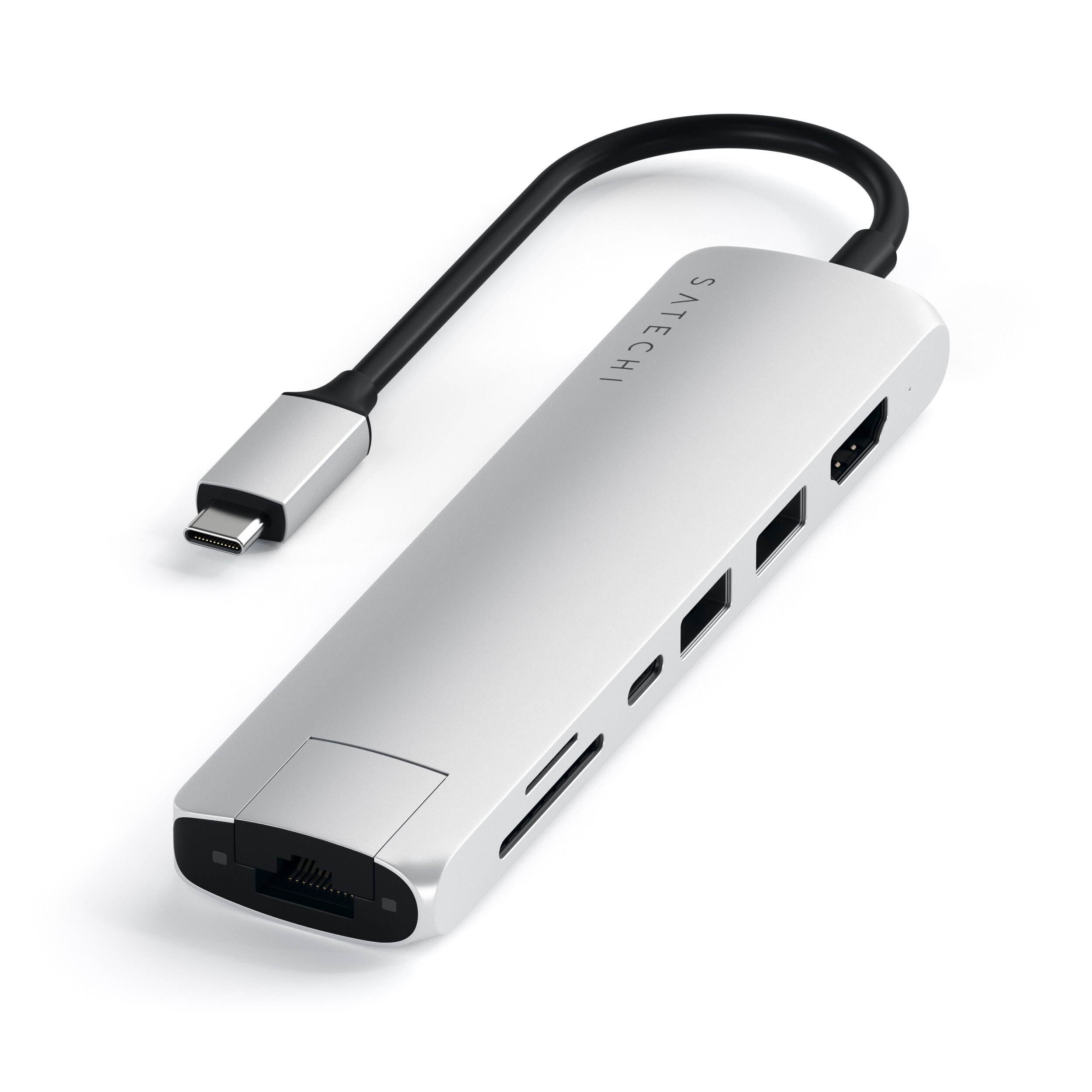 Satechi Type-C Multi-Port Hub 4K Ethernet Slim silver