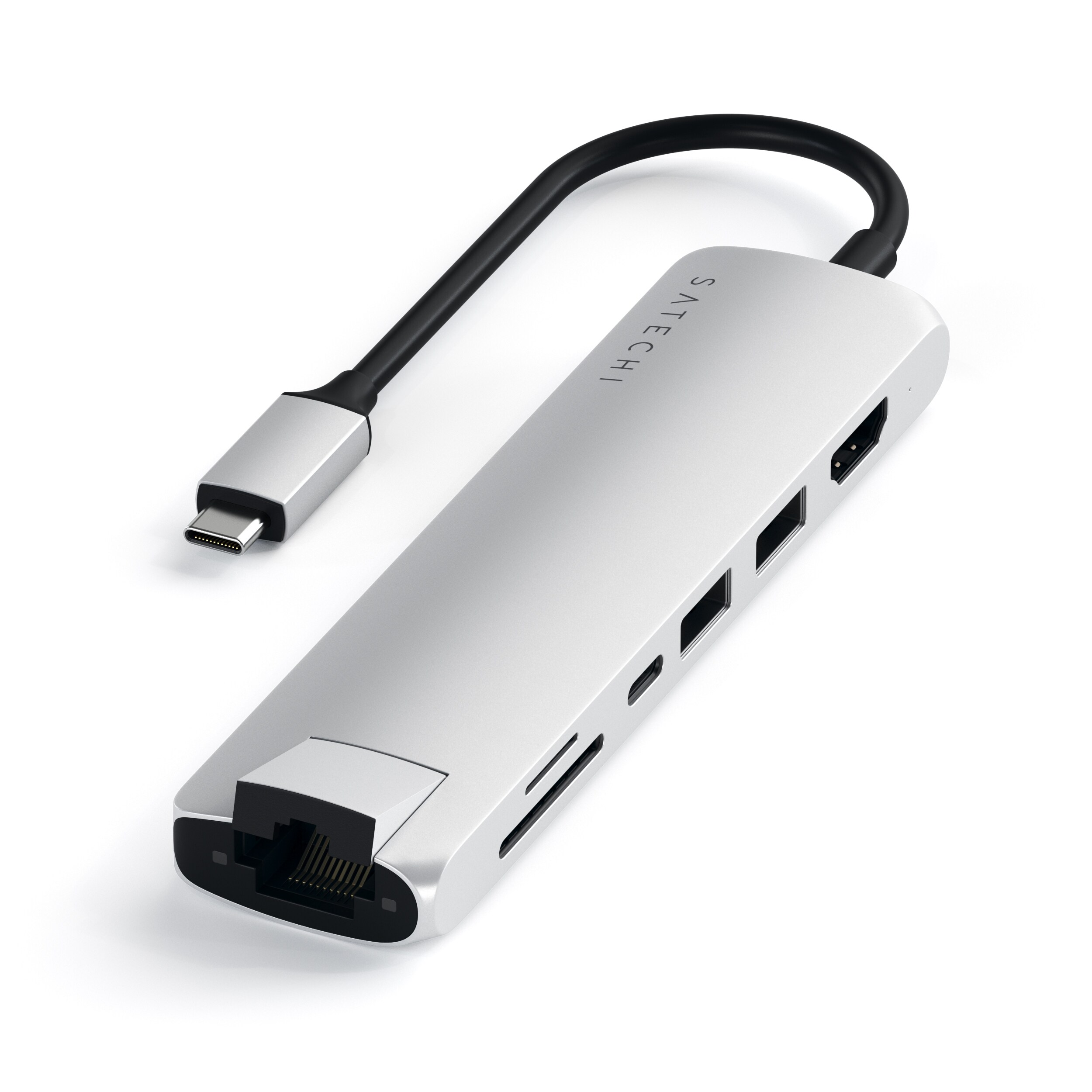 Satechi Type-C Multi-Port Hub 4K Ethernet Slim silver