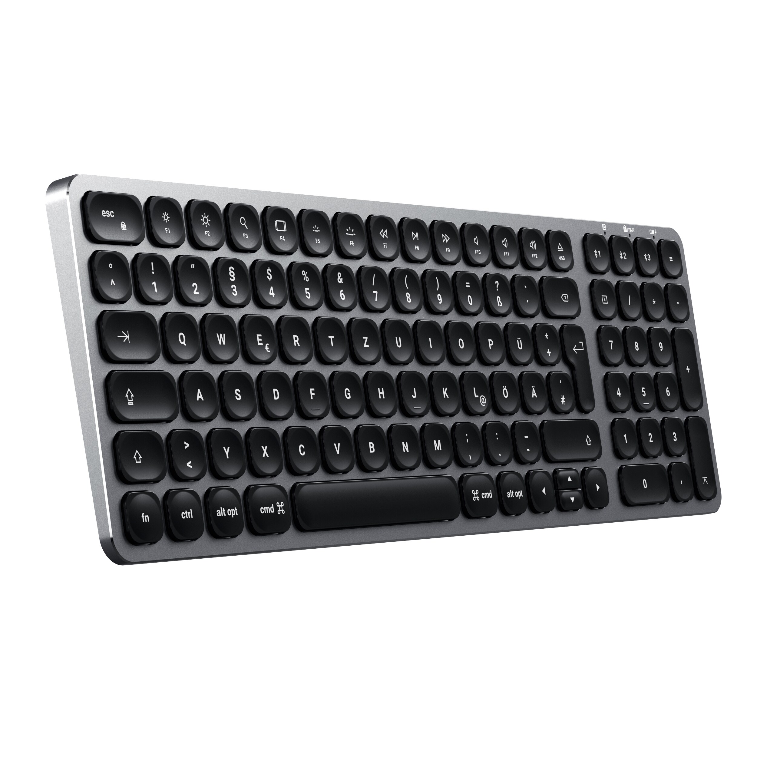 Satechi Aluminium Slim Bluetooth Backlit Tastatur kabellos space grey