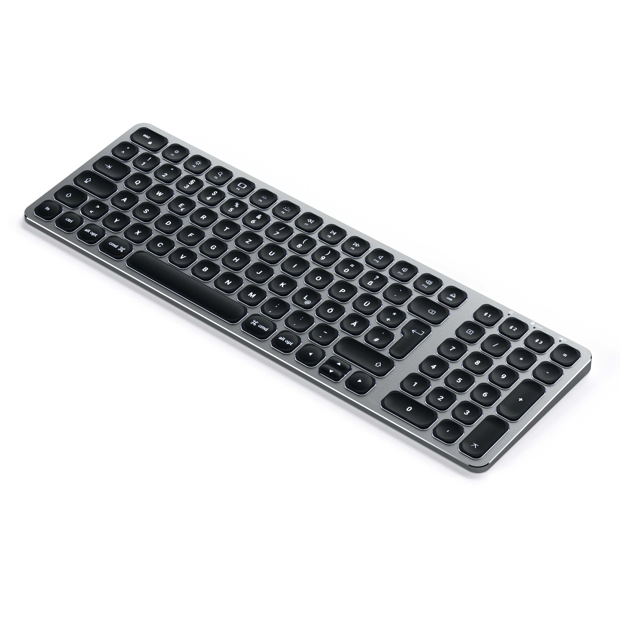 Satechi Aluminium Slim Bluetooth Backlit Tastatur kabellos space grey