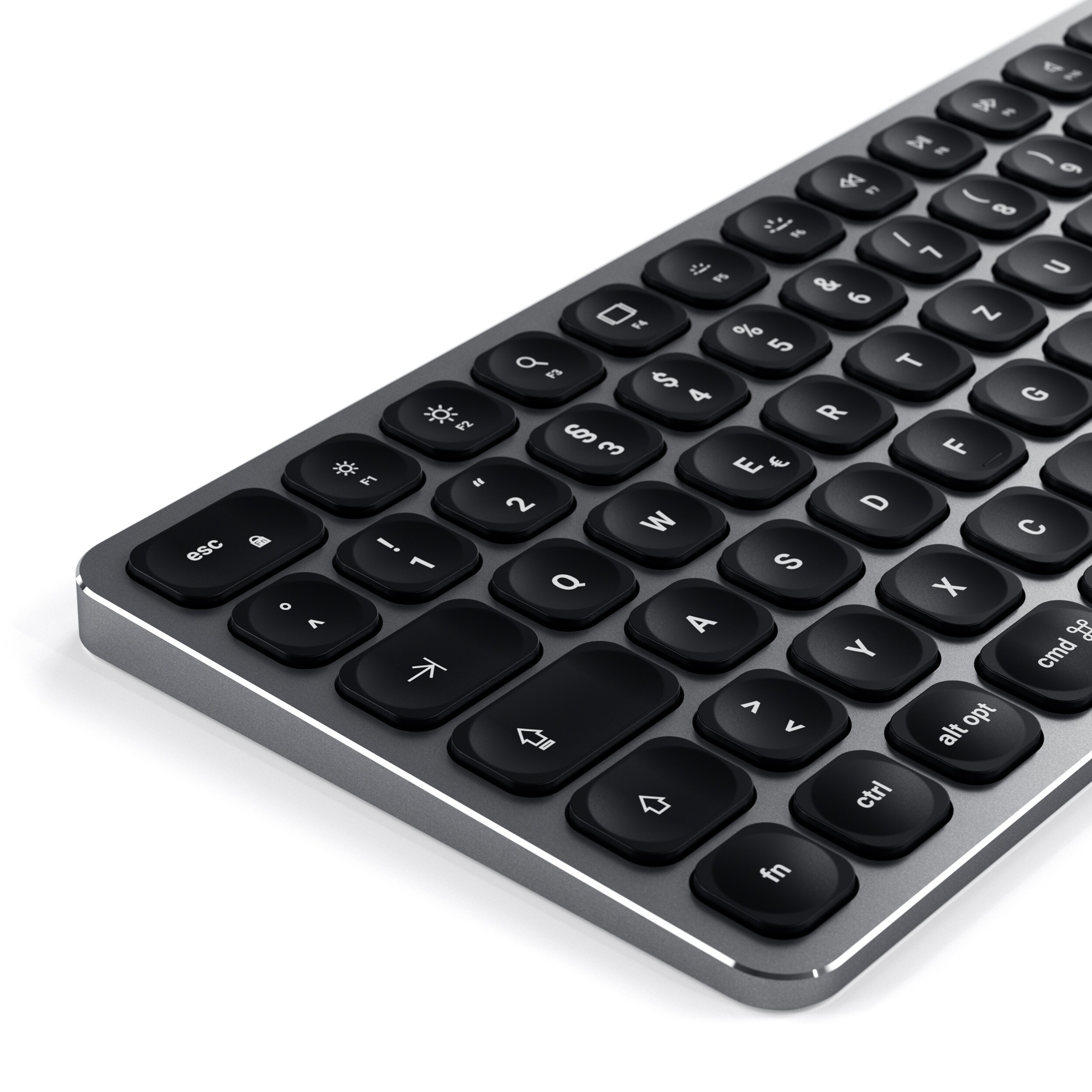 Satechi Aluminium Slim Bluetooth Backlit Tastatur kabellos space grey