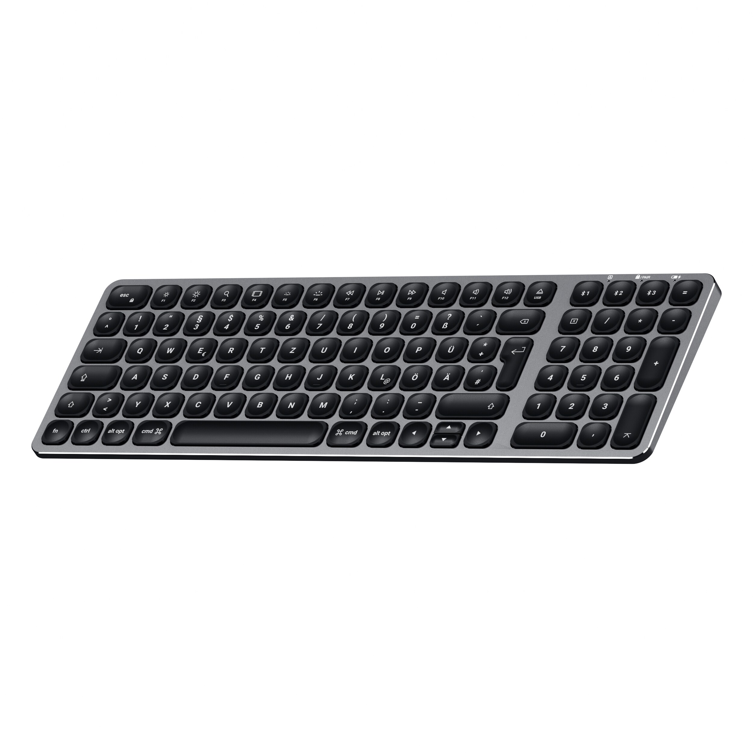 Satechi Aluminium Slim Bluetooth Backlit Tastatur kabellos space grey