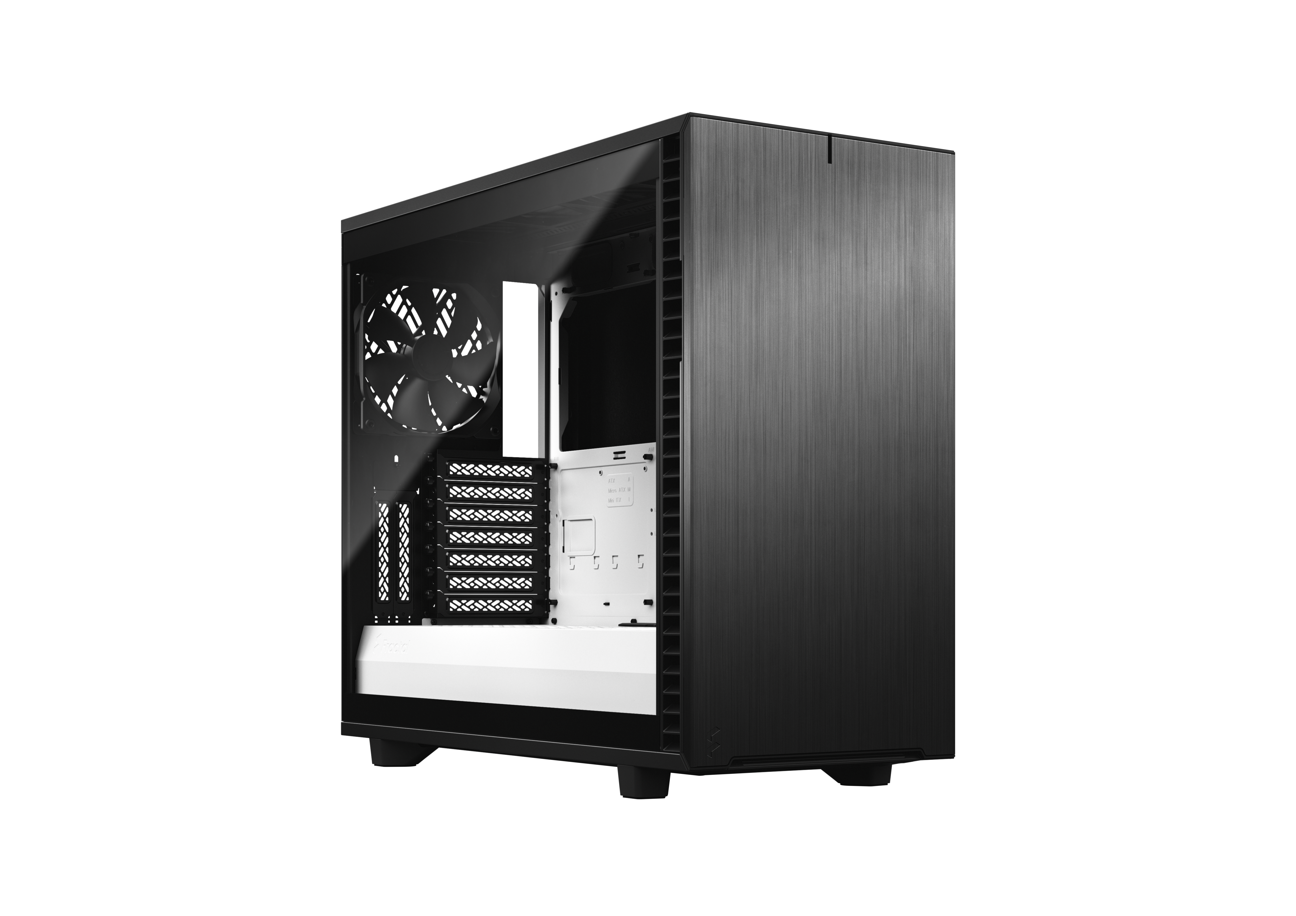 Fractal Design Define 7 ATX Gaming Gehäuse TG Seitenfenster/Dämmung Schwarz/Weiß