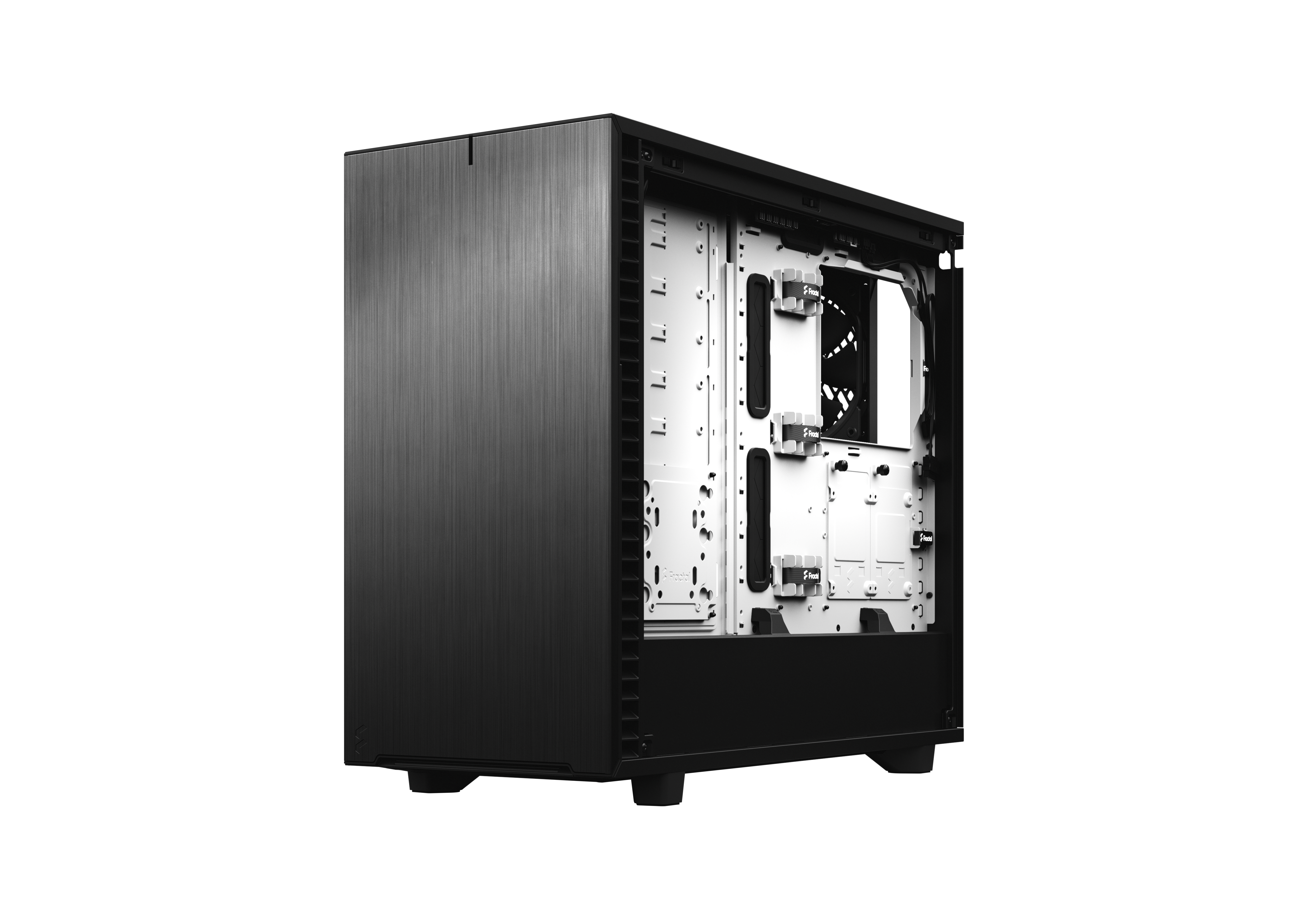 Fractal Design Define 7 ATX Gaming Gehäuse TG Seitenfenster/Dämmung Schwarz/Weiß