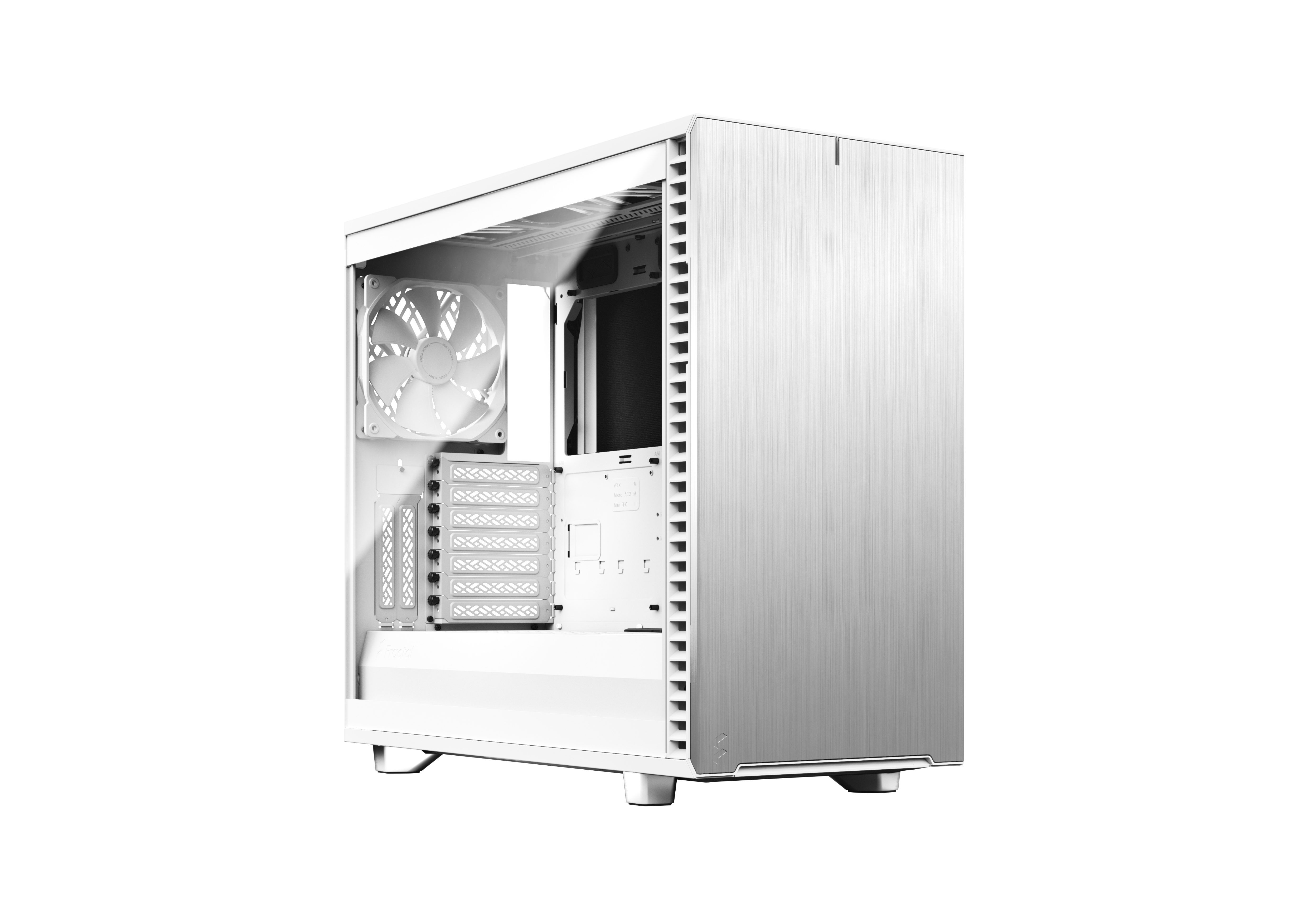 Fractal Design Define 7 ATX Gaming Gehäuse TG Seitenfenster/Dämmung Weiß