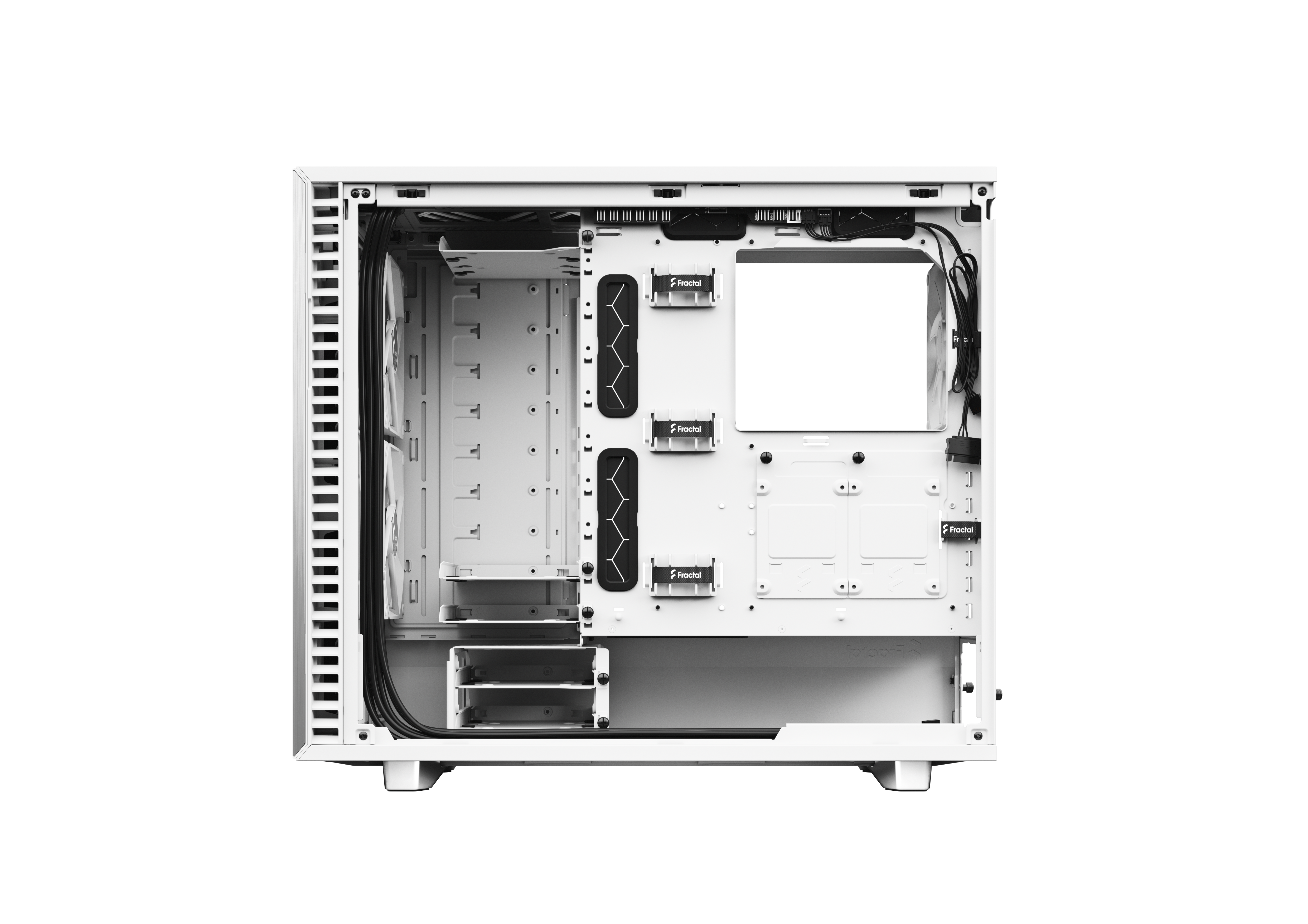 Fractal Design Define 7 ATX Gaming Gehäuse TG Seitenfenster/Dämmung Weiß