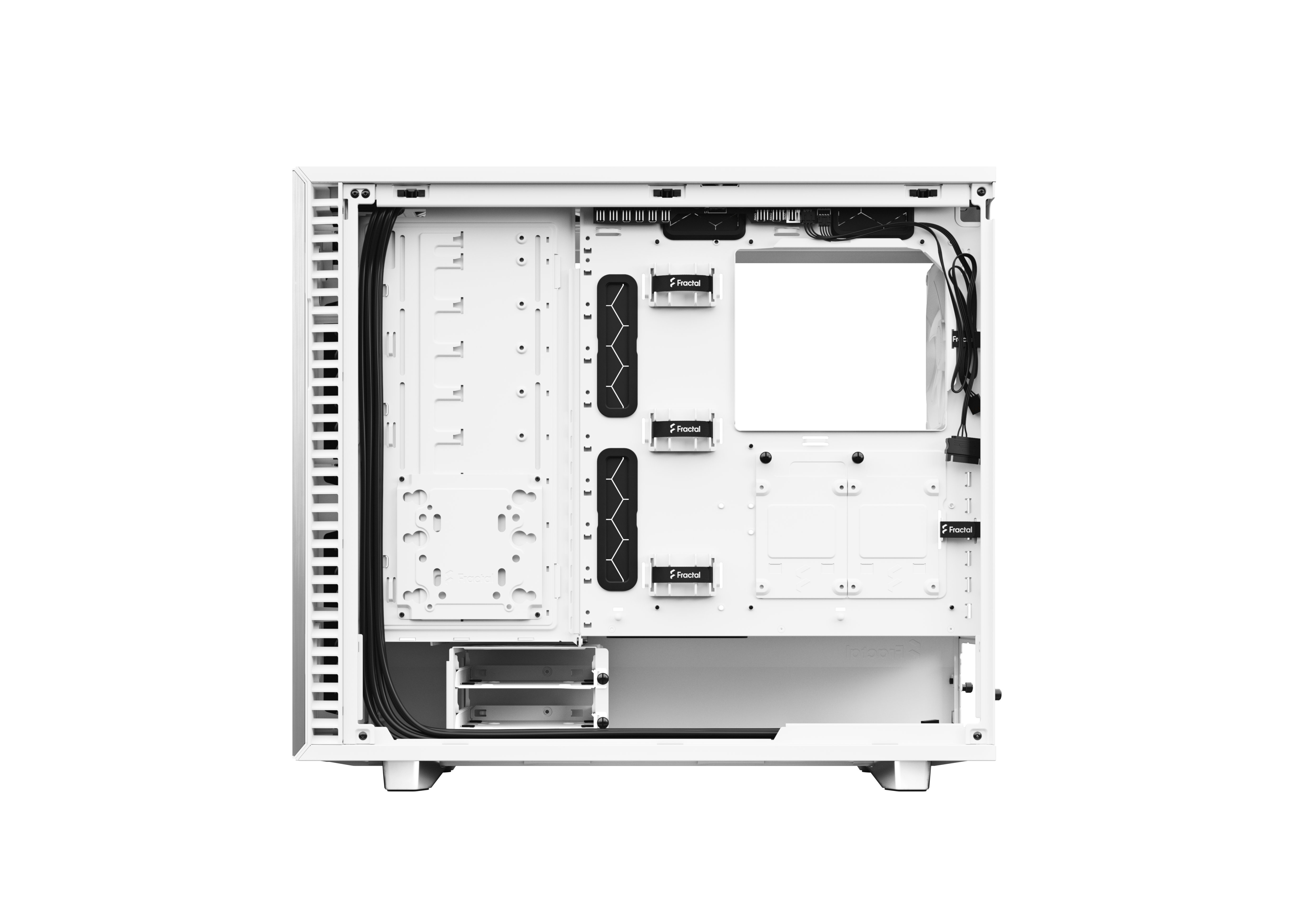 Fractal Design Define 7 ATX Gaming Gehäuse TG Seitenfenster/Dämmung Weiß