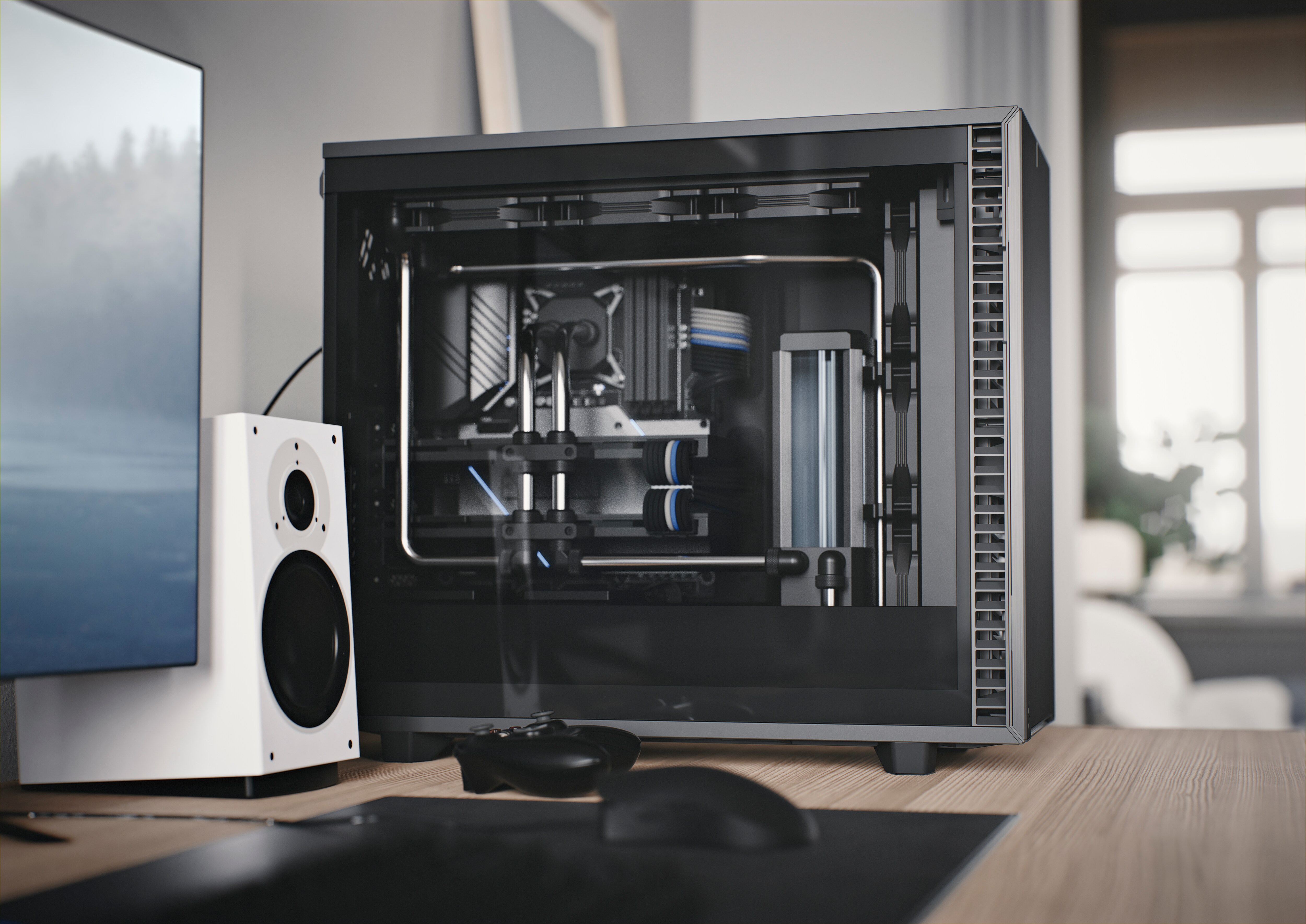 Fractal Design Define 7 ATX Gaming Gehäuse Solid Grau mit Dämmung