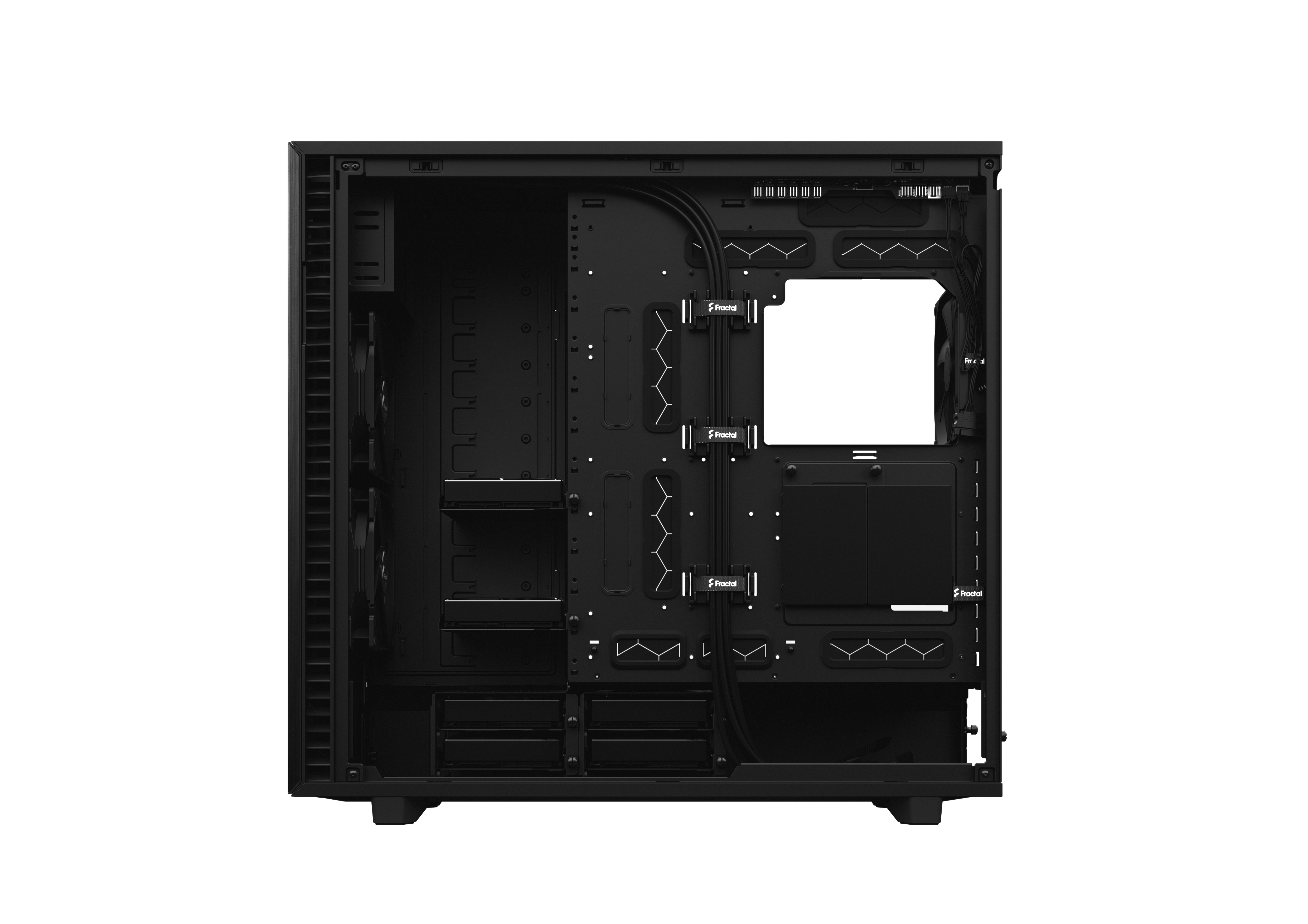 Fractal Design Define 7 XL Gaming Gehäuse Schwarz mit Dämmung/Seitenfenster DTL