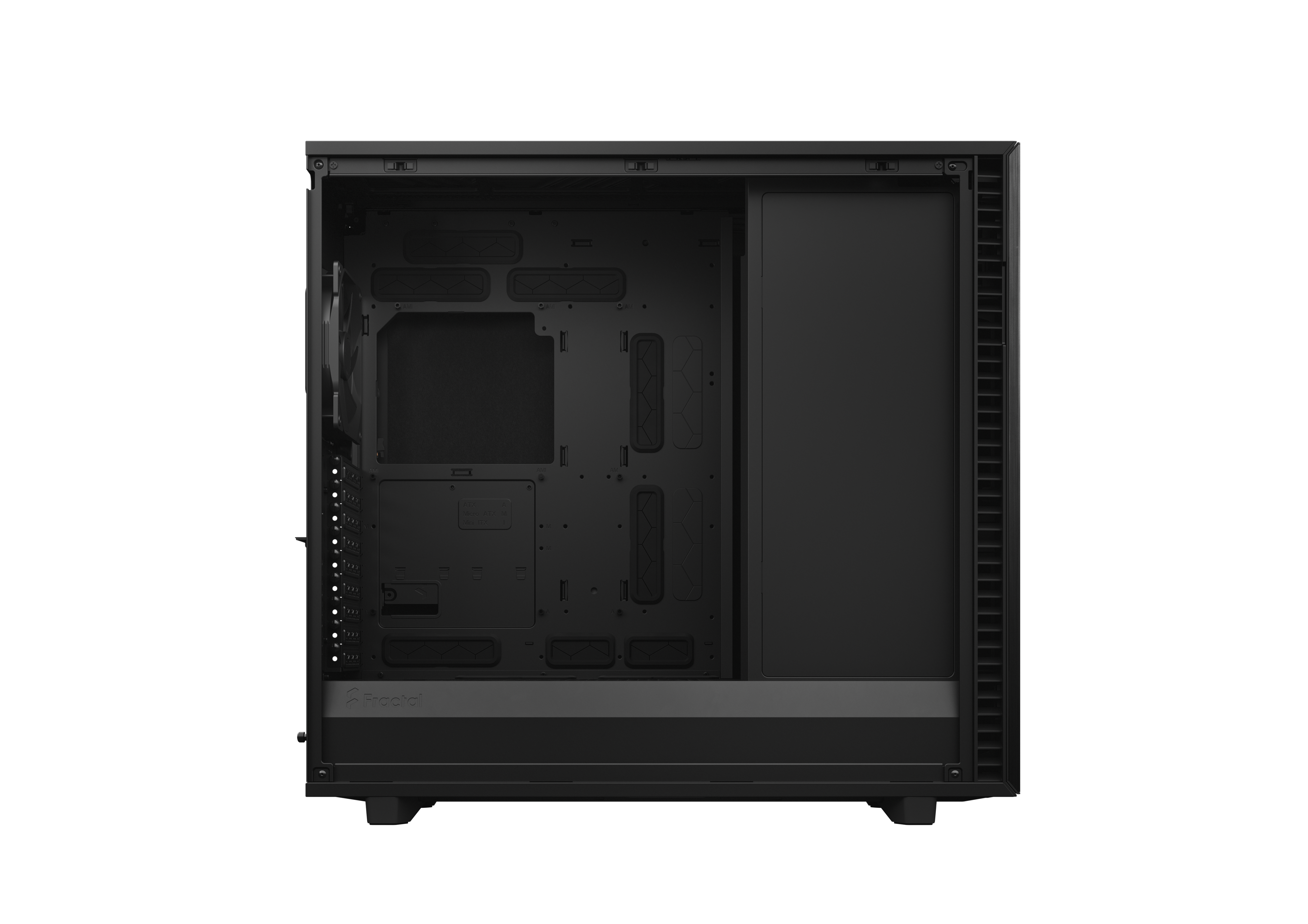 Fractal Design Define 7 XL Gaming Gehäuse Schwarz mit Dämmung/Seitenfenster DTL