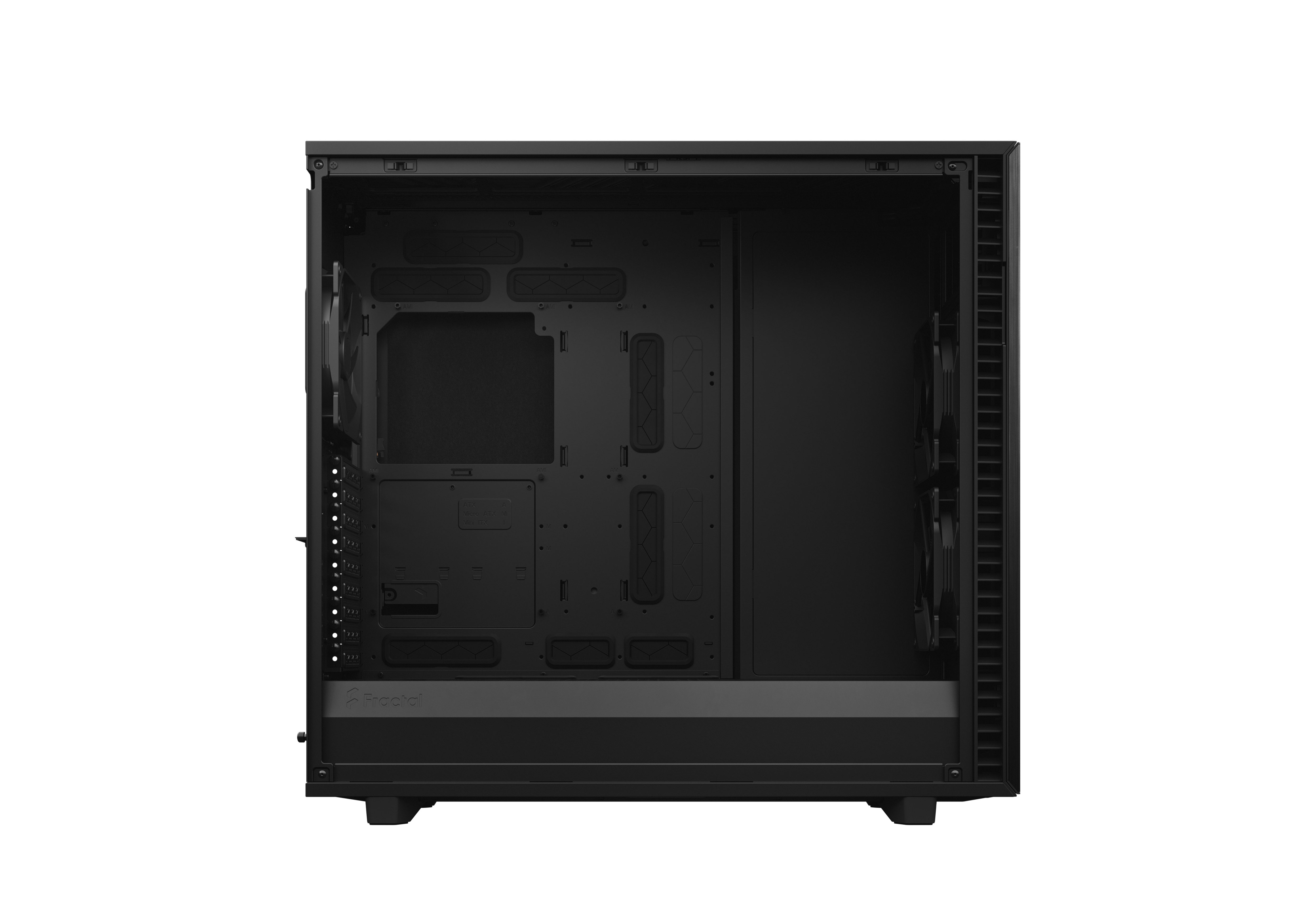 Fractal Design Define 7 XL Gaming Gehäuse Schwarz mit Dämmung/Seitenfenster DTL