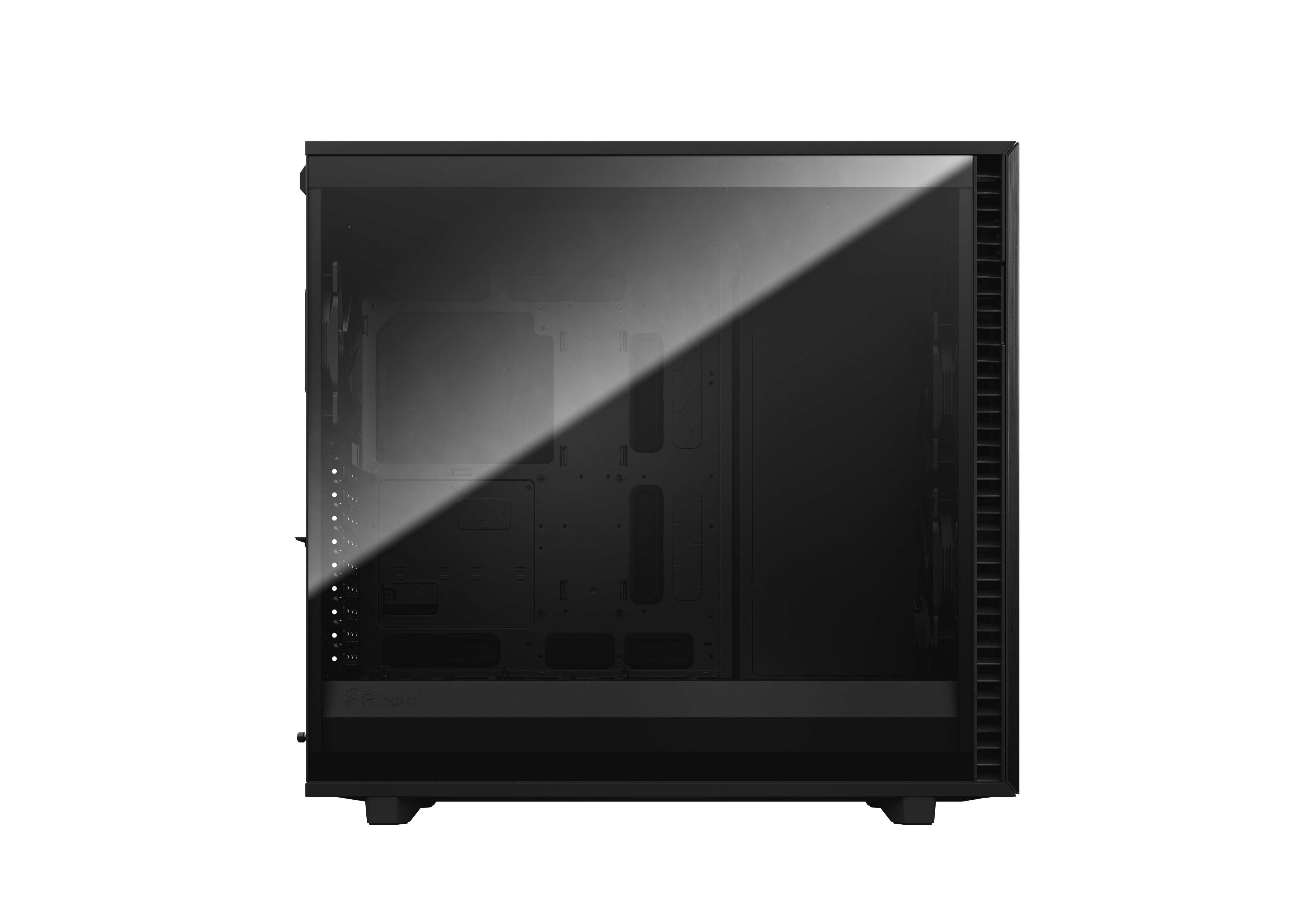 Fractal Design Define 7 XL Gaming Gehäuse Schwarz mit Dämmung/Seitenfenster DTL