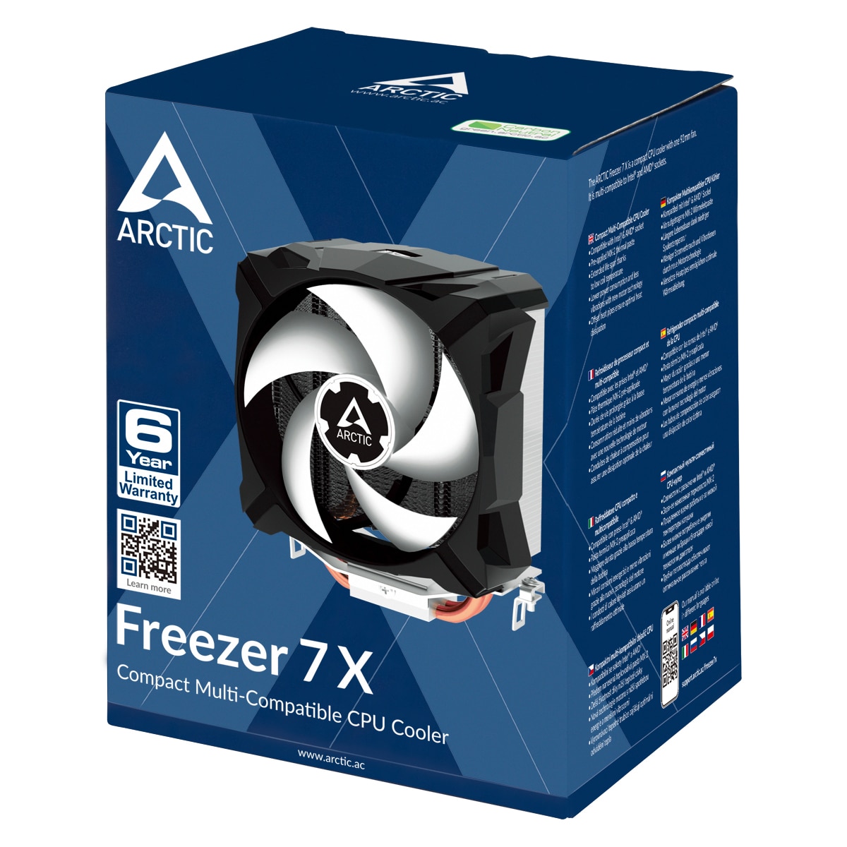 Arctic Freezer 7 X CPU Kühler für AMD / Intel Prozessoren (115X, AM4, AM3, AM2)