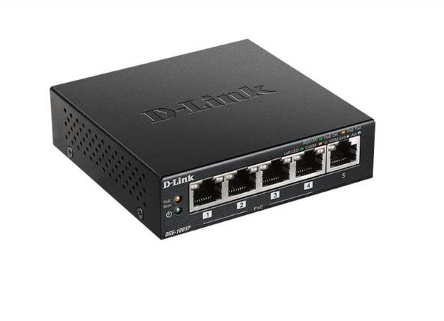 D-Link DGS 1005P - Switch - 5 x 10/100/1000 (4 PoE+)