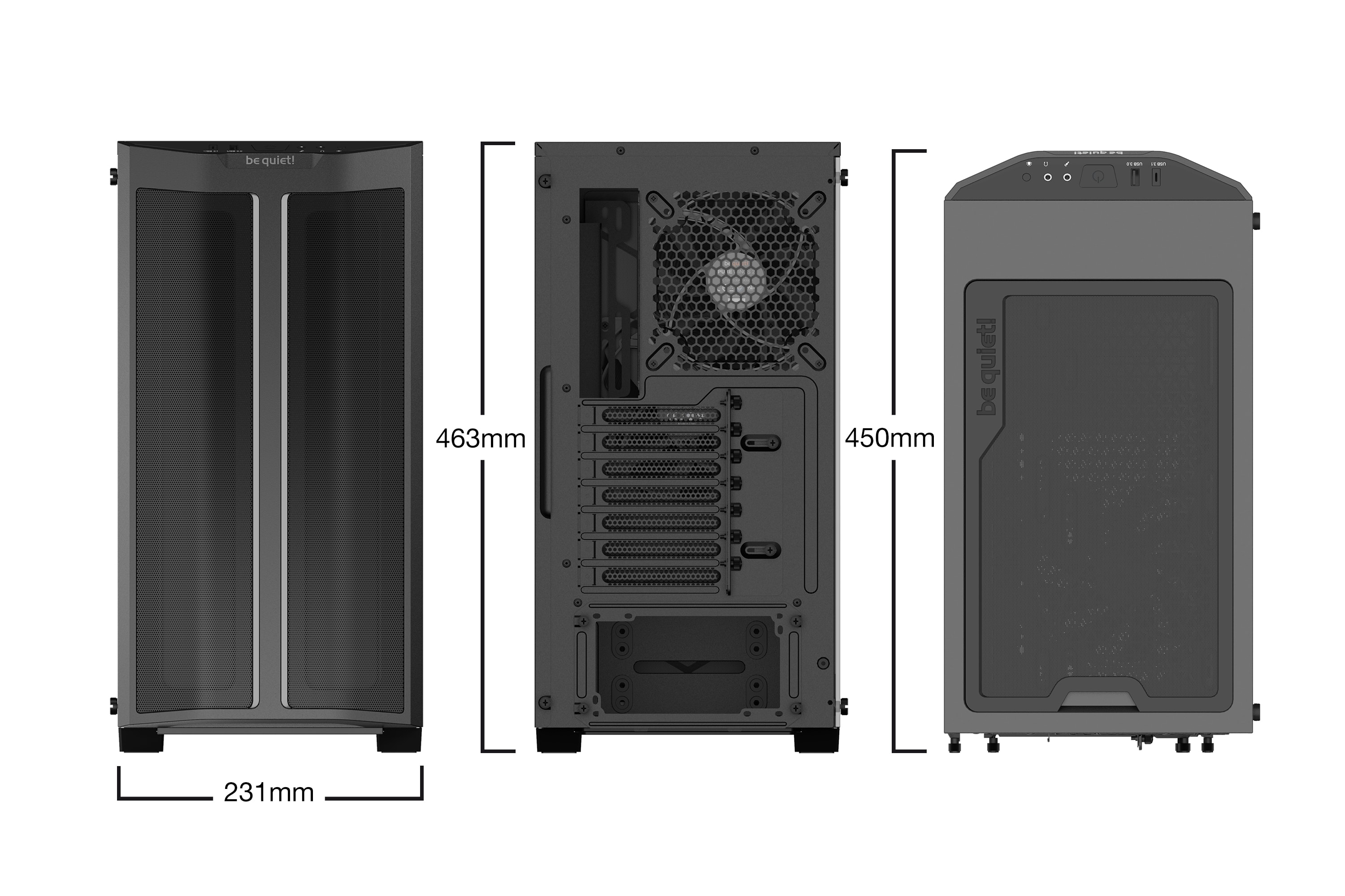 be quiet! Pure Base 500DX Schwarz Midi Tower Gaming Gehäuse