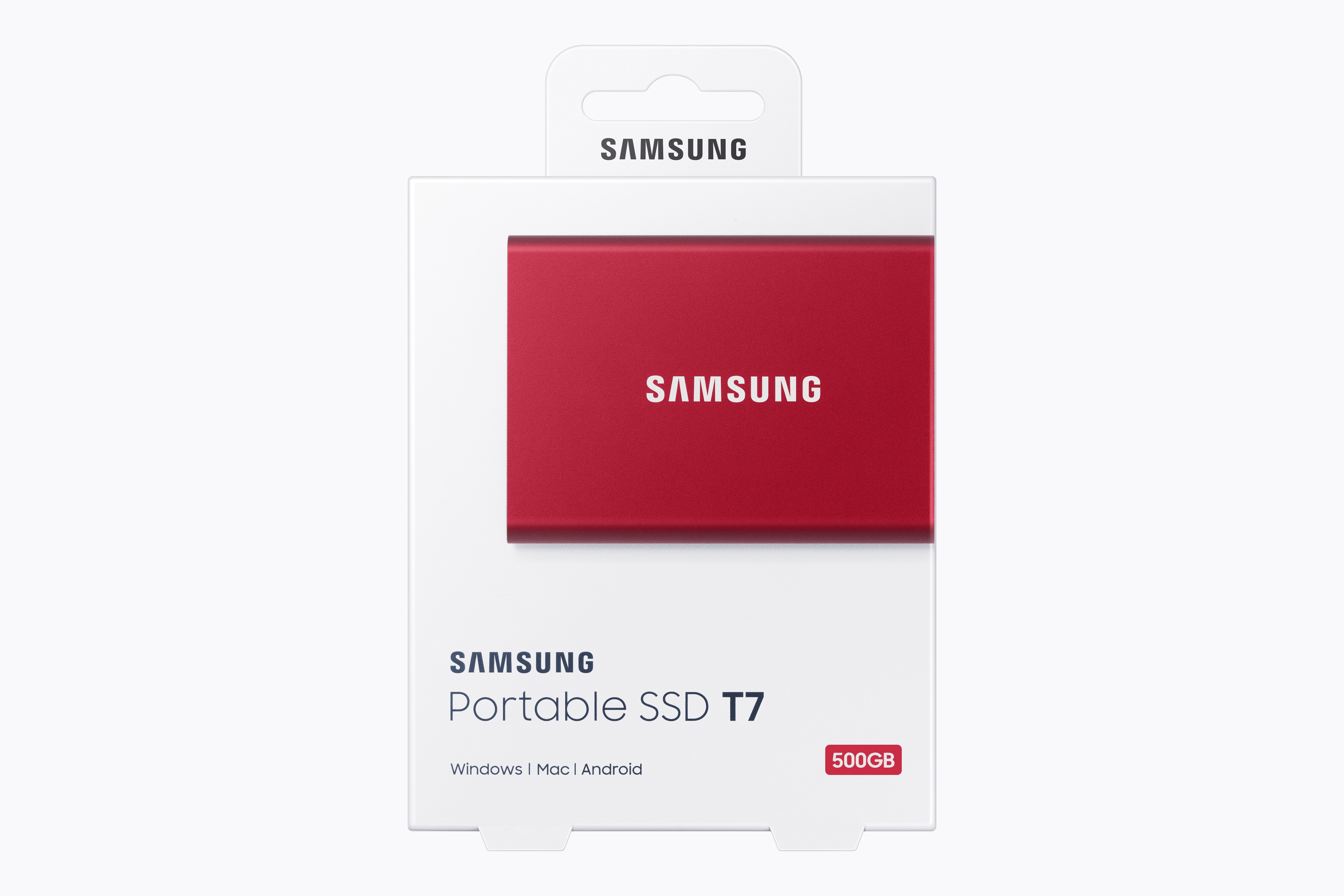 Samsung Portable SSD T7 500 GB USB 3.2 Gen2 Typ-C Metallic Red