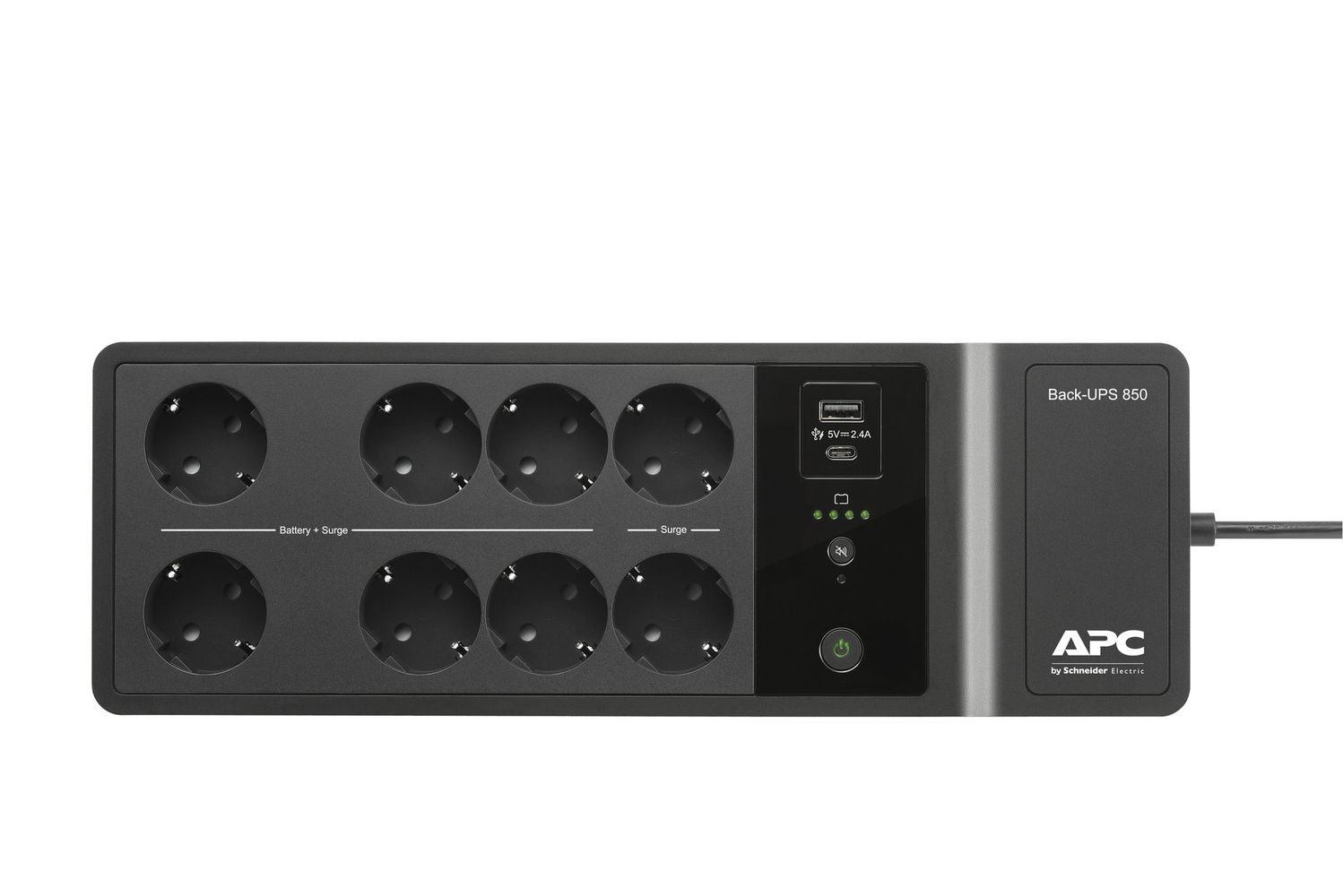 APC Back-UPS 850 VA, 230 V, USB Typ C- und -A-Ports mit Ladefunktion