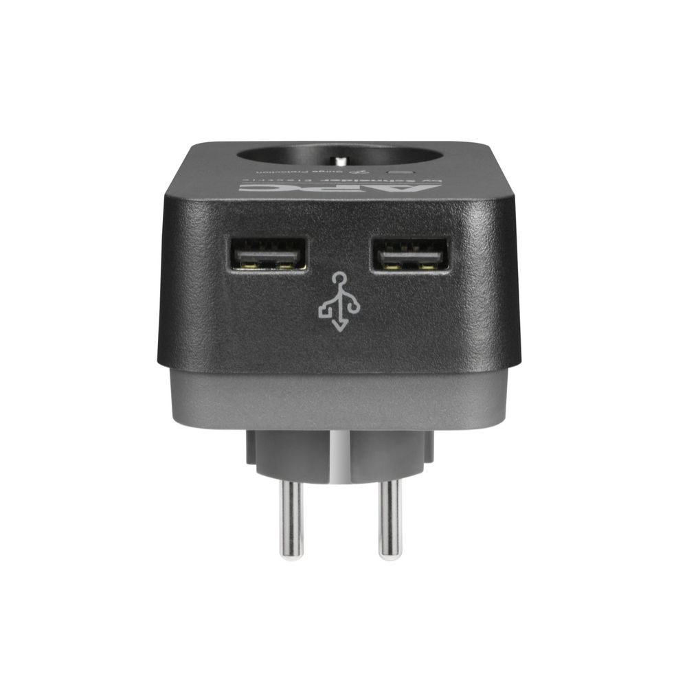 APC Surge Protector - PME1WU2B-GR - Steckdosenadapter mit Überspannungsschutz