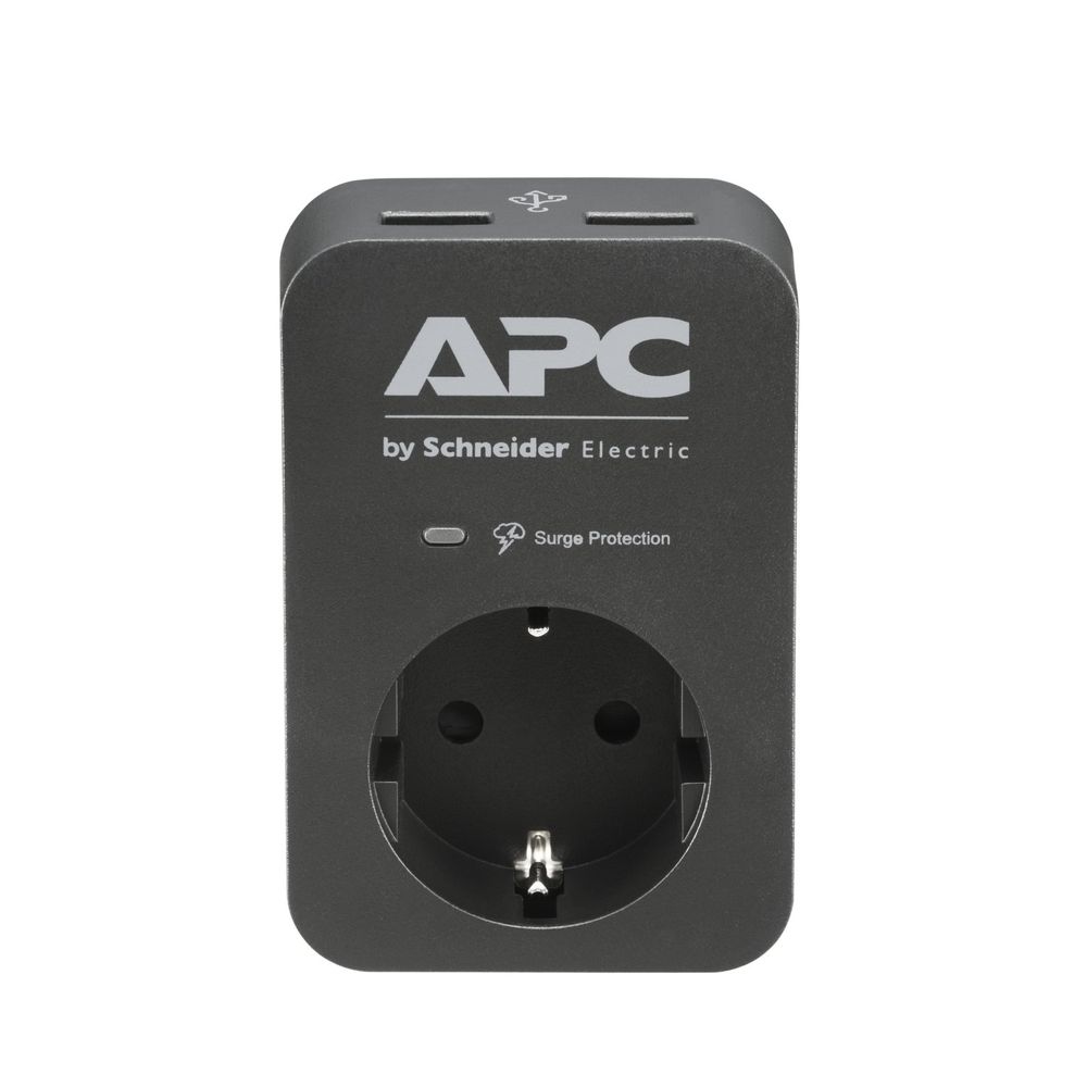 APC Surge Protector - PME1WU2B-GR - Steckdosenadapter mit Überspannungsschutz