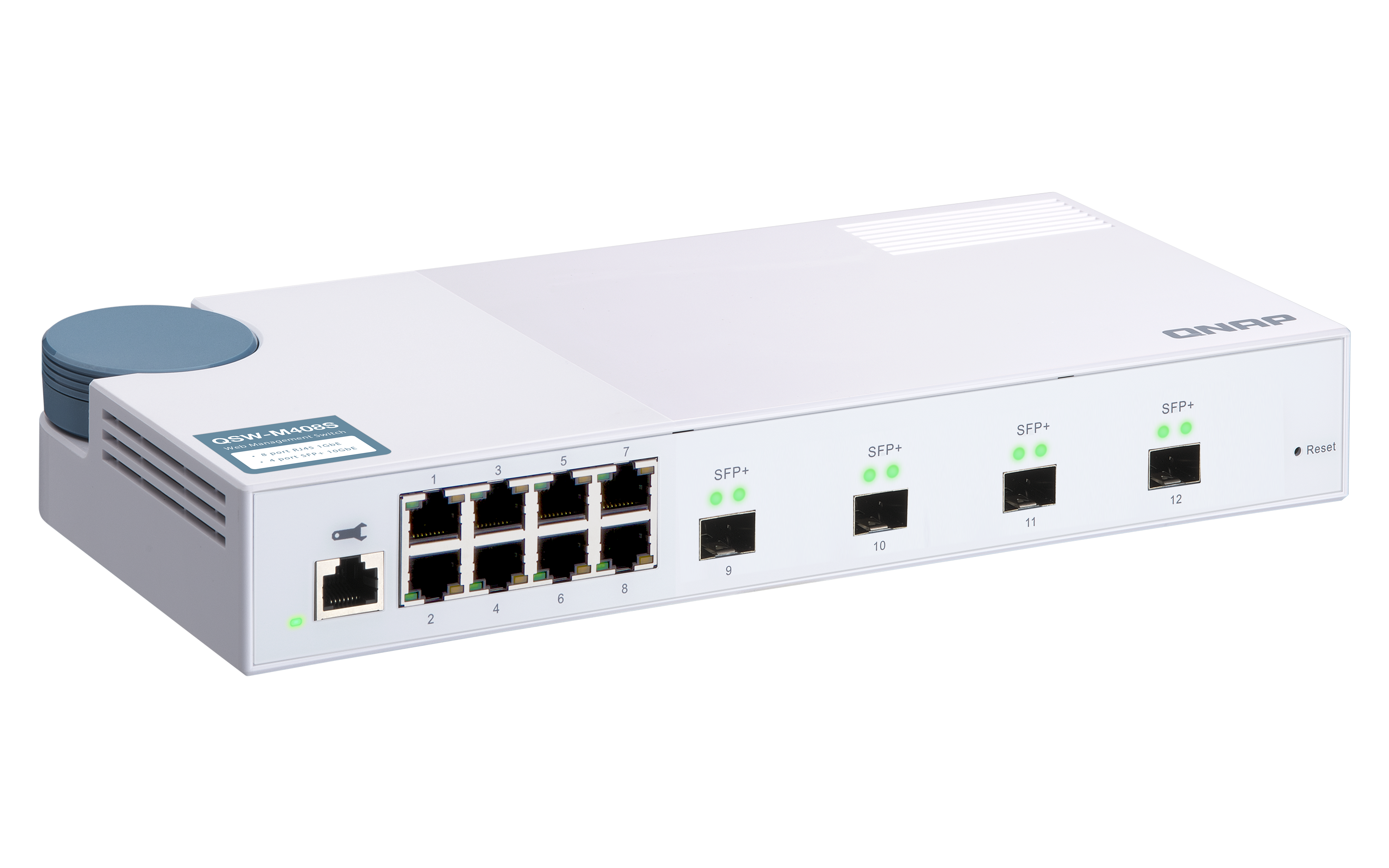 QNAP QSW-M408S 8 Port Desktop Switch Web Managed 1G/10G SFP+