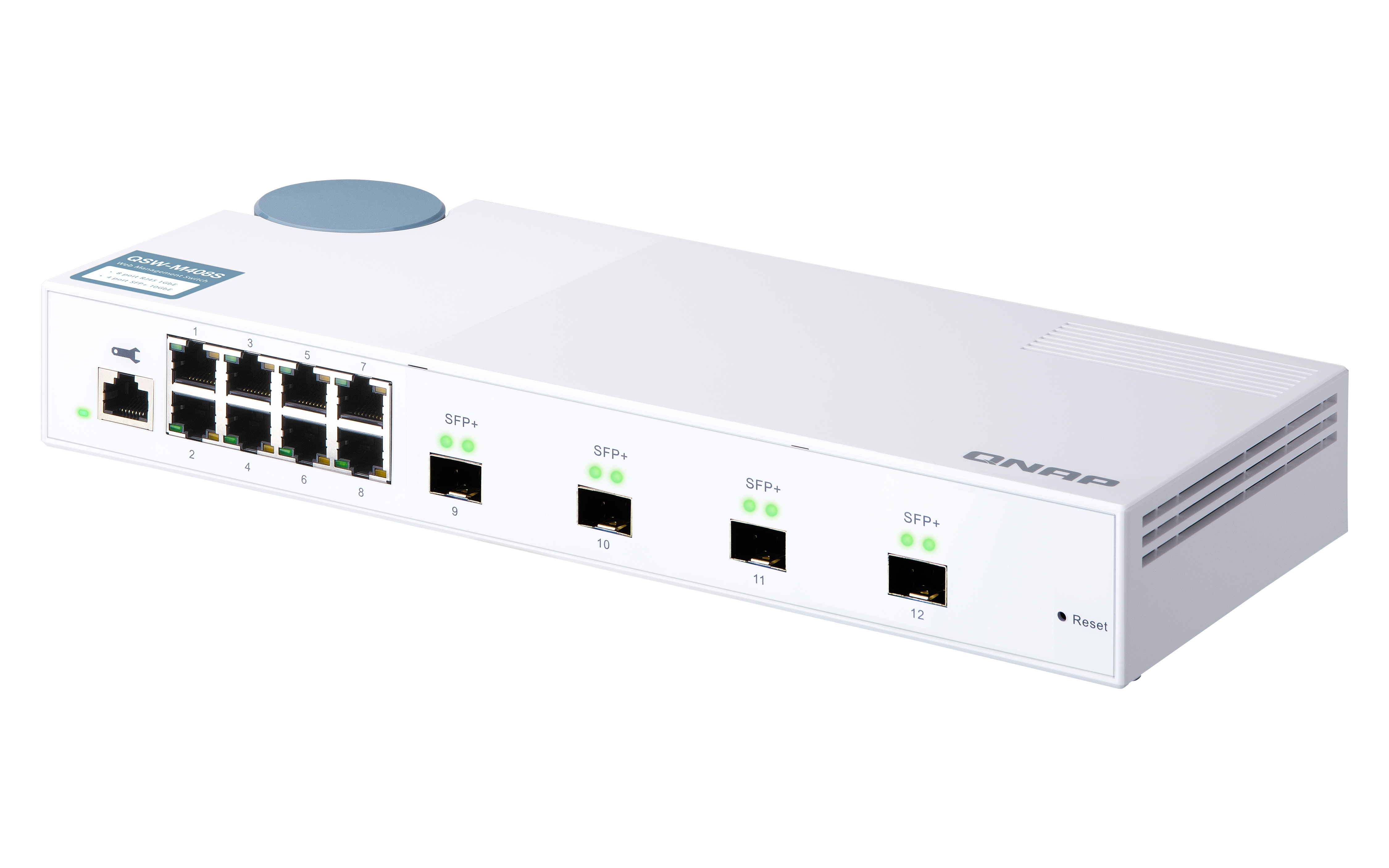 QNAP QSW-M408S 8 Port Desktop Switch Web Managed 1G/10G SFP+