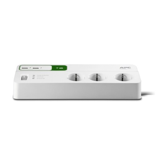 APC SurgeArrest Essential 6-fach 2x USB (PM6U-GR) Überspannungsschutz