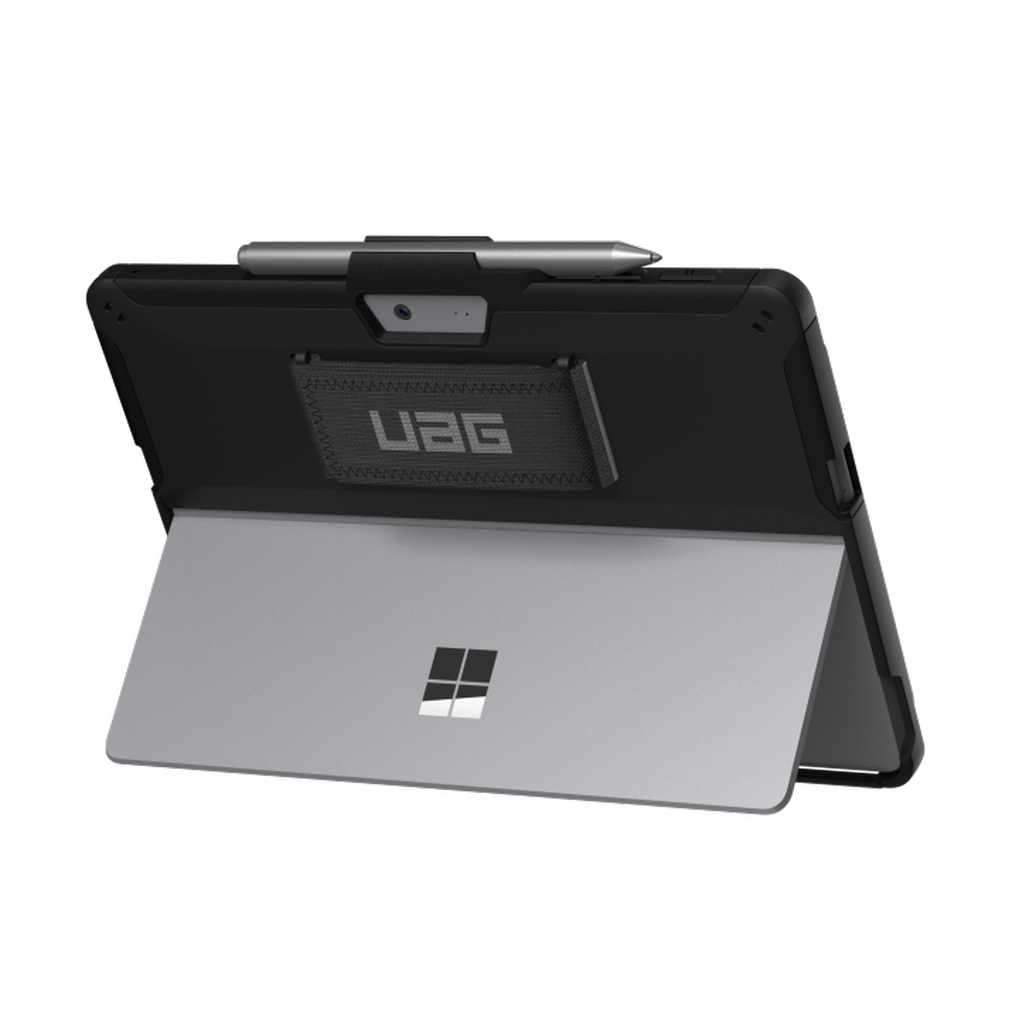 UAG Urban Armor Gear Scout Handstrap Case für Microsoft Surface Go 2 / Go, schw.