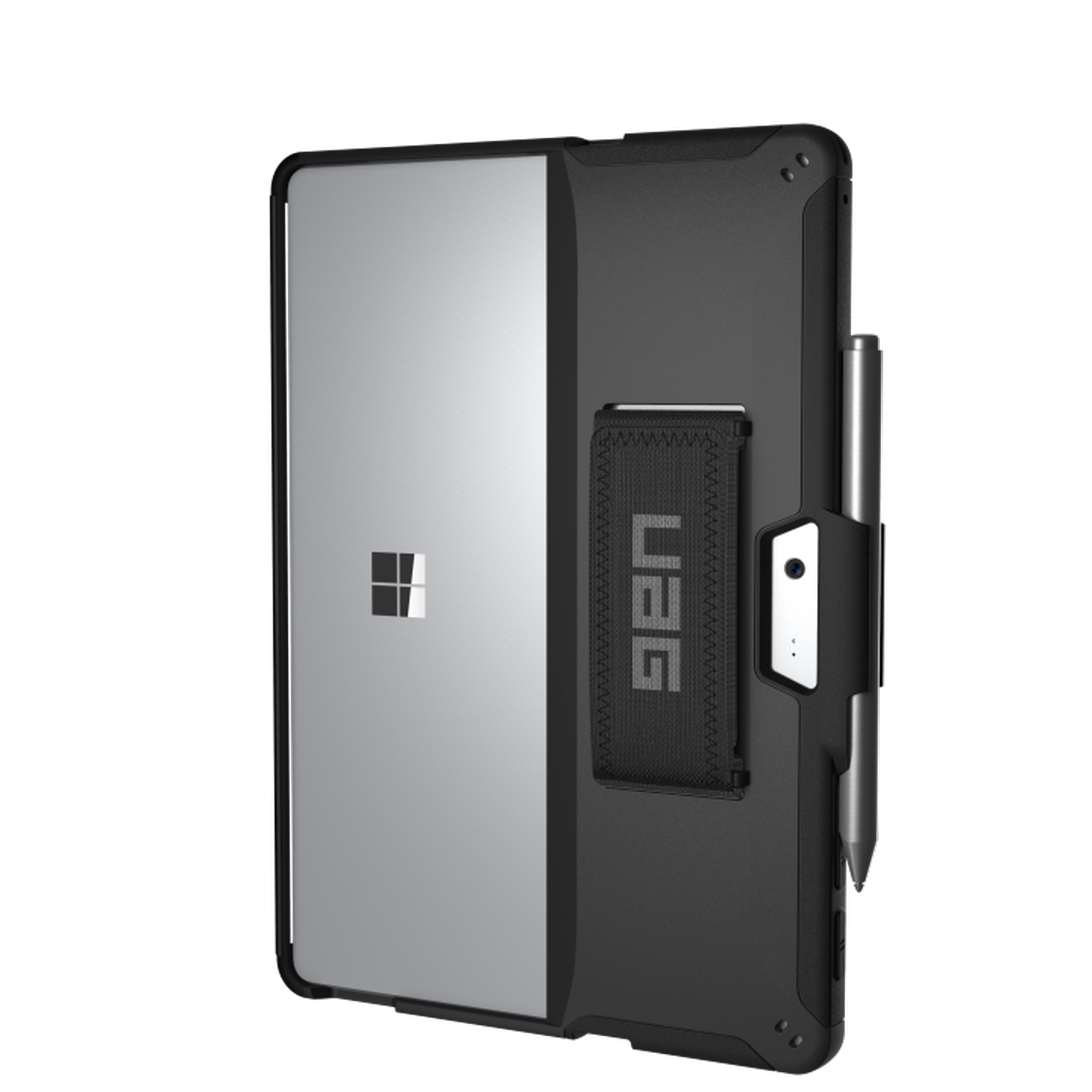 UAG Urban Armor Gear Scout Handstrap Case für Microsoft Surface Go 2 / Go, schw.