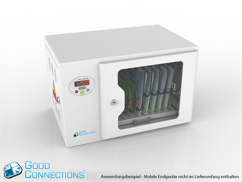 Good Connections Tablet-Ladewagen für bis zu 10 Geräte, UV-Desinfektion