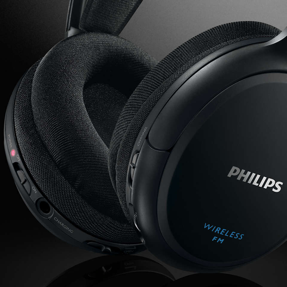 Philips SHC5200/10 Over-Ear TV-Kopfhörer kabellos Funk schwarz