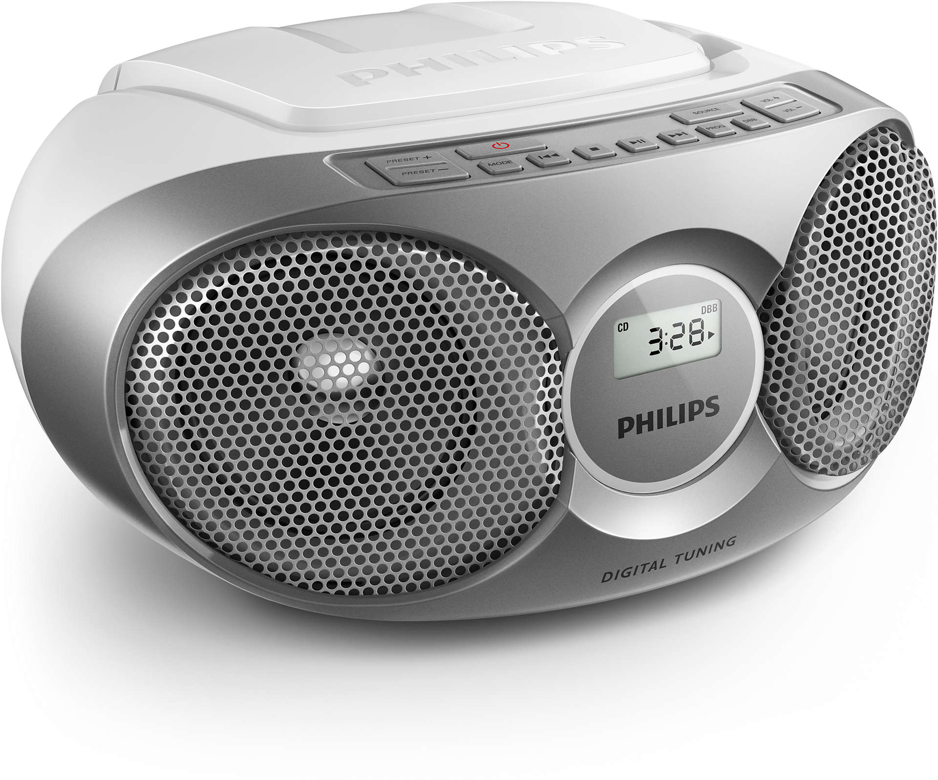 Philips AZ215S/12 CD-Radio Silber