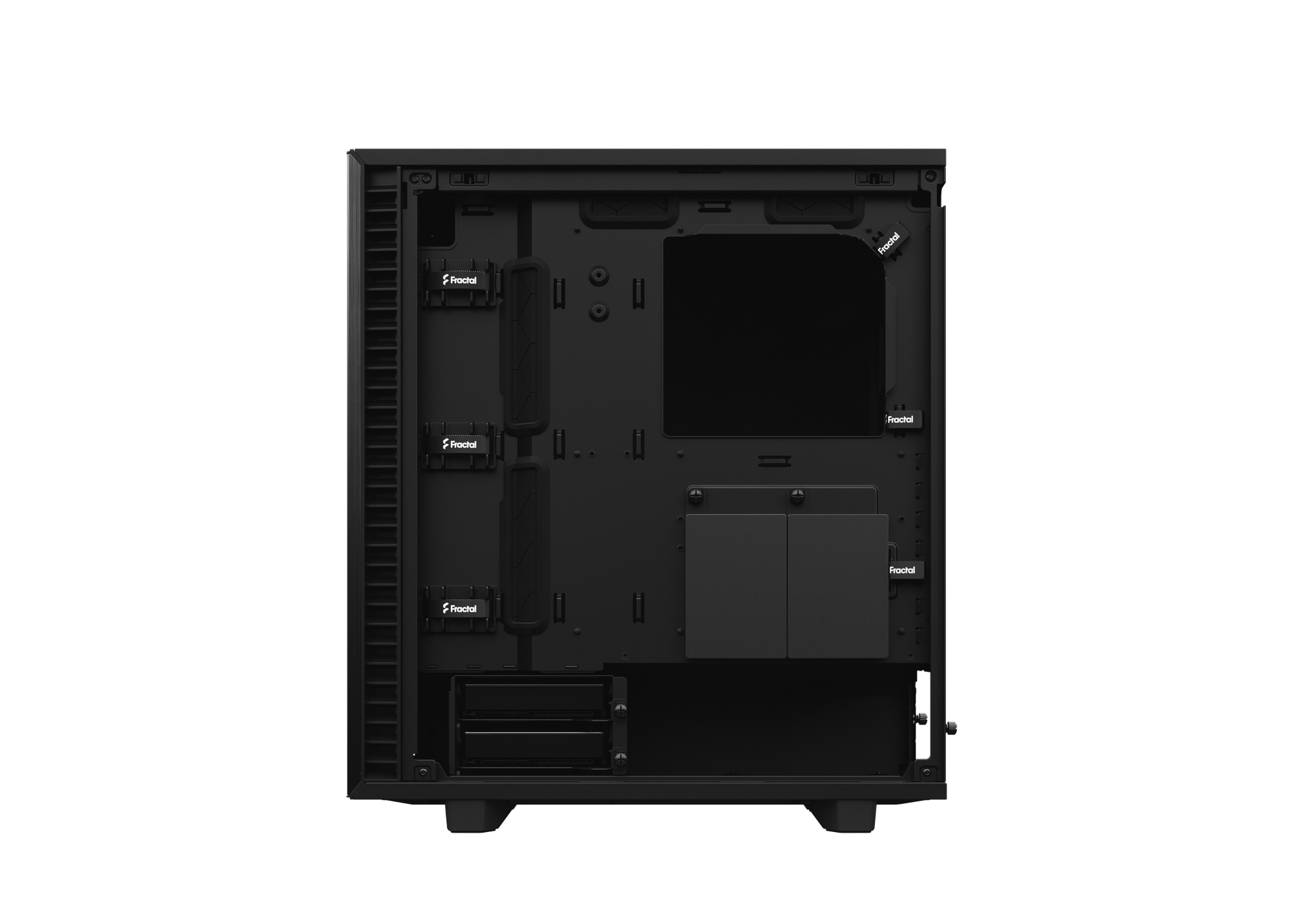 Fractal Design Define 7 Compact ATX Gaming Gehäuse Solid Schwarz mit Dämmung