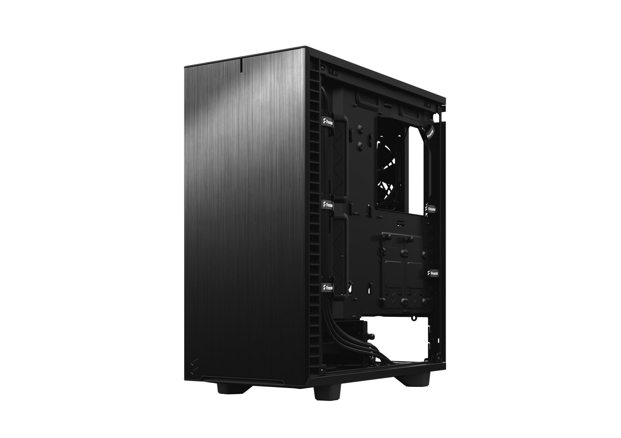 Fractal Design Define 7 Compact ATX Gaming Gehäuse Solid Schwarz mit Dämmung