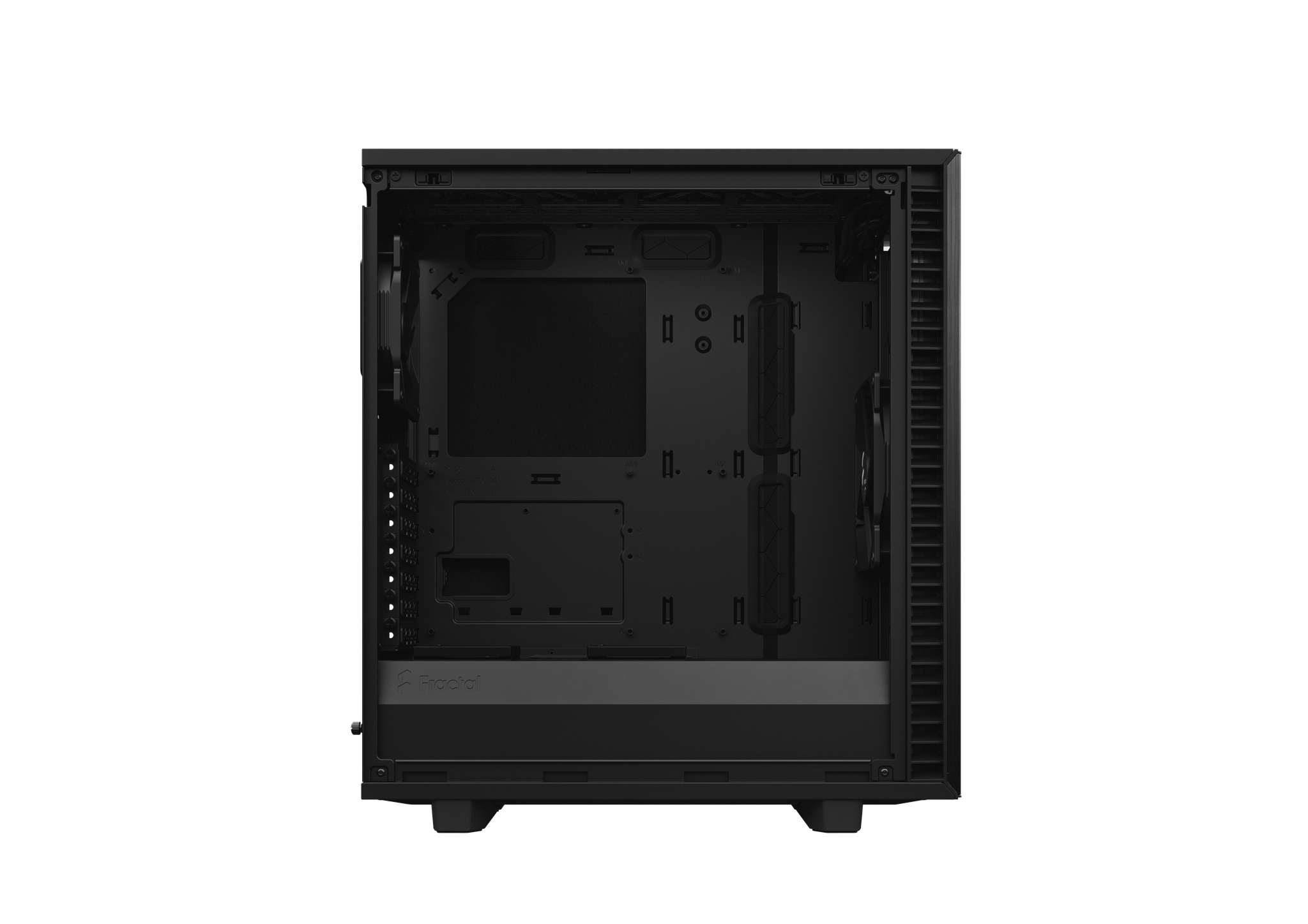 Fractal Design Define 7 Compact ATX Gaming Gehäuse Solid Schwarz mit Dämmung