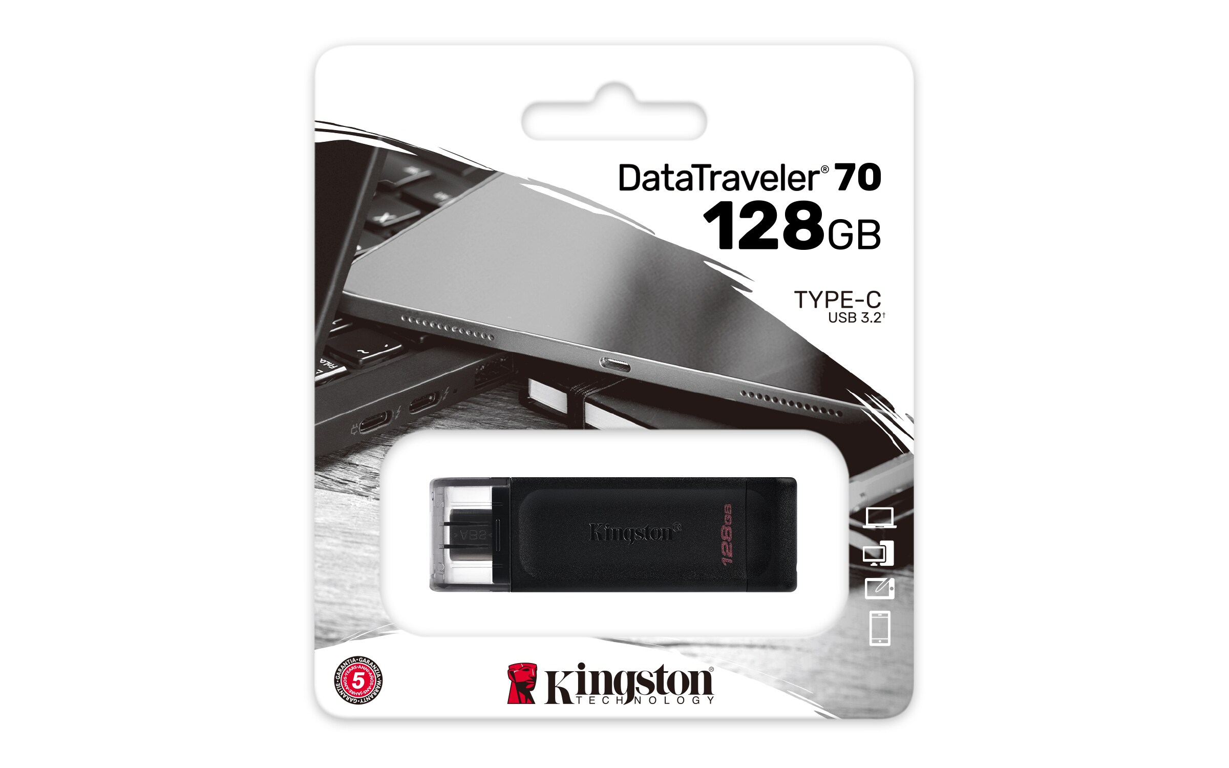 Kingston 128GB DataTraveler 70 USB-Typ C 3.2 Gen1 USB-Stick