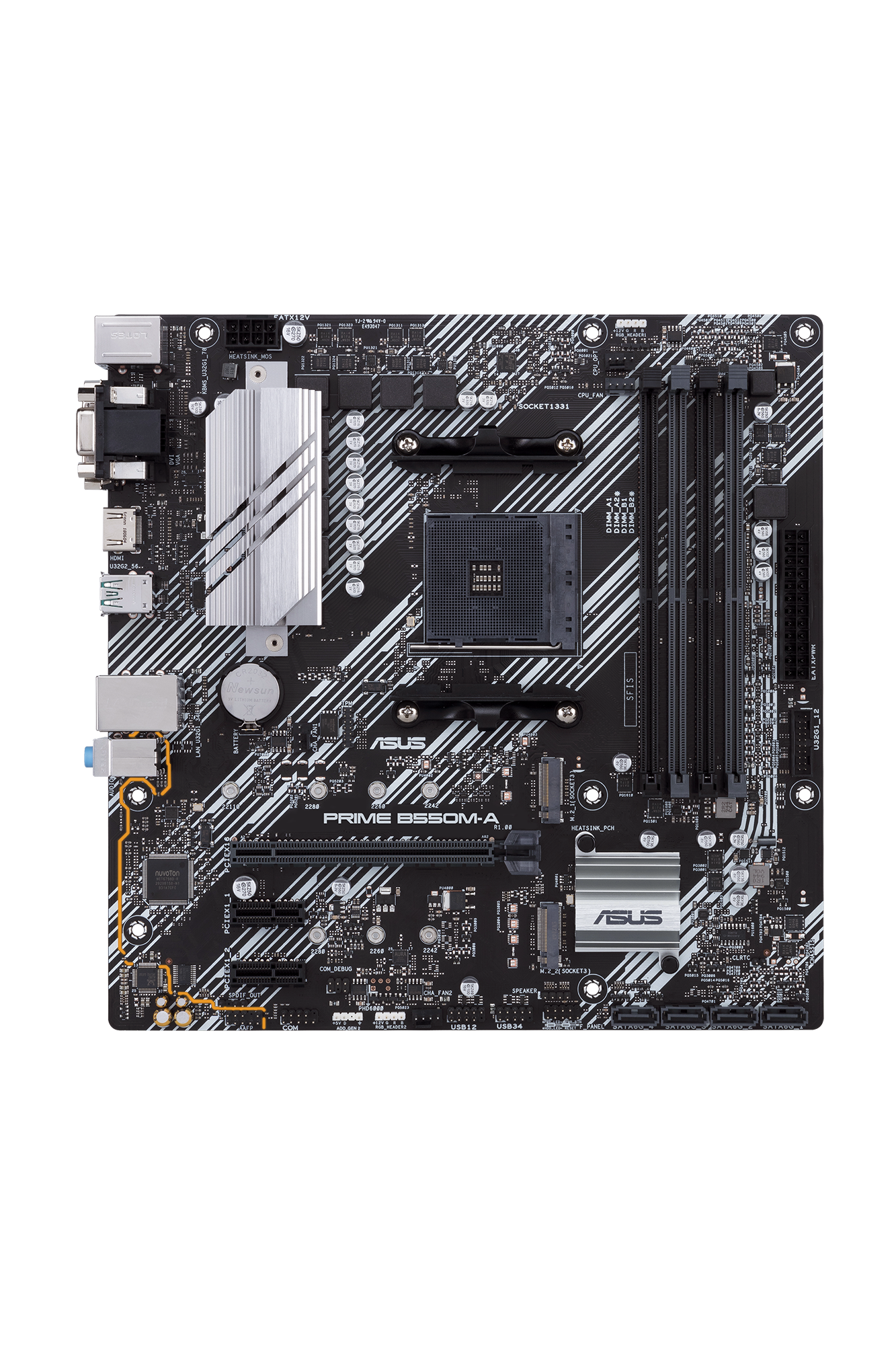 ASUS Prime B550M-A mATX Mainboard Sockel AM4 M.2/USB3.2/HDMI/DVI/VGA