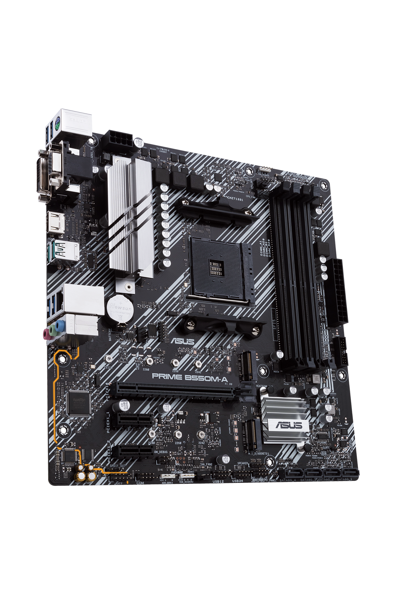 ASUS Prime B550M-A mATX Mainboard Sockel AM4 M.2/USB3.2/HDMI/DVI/VGA