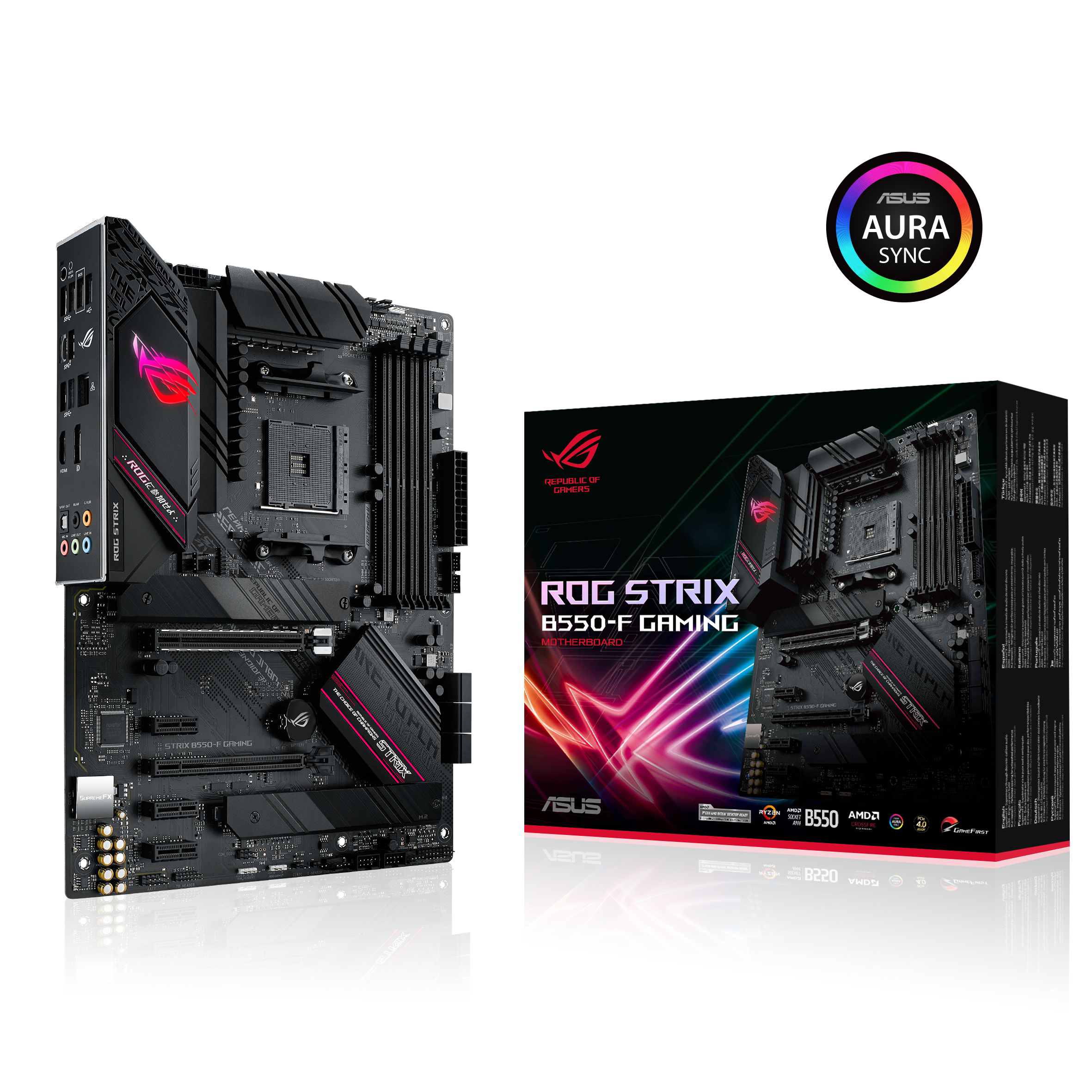 ASUS ROG Strix B550-F Gaming ATX Mainboard Sockel AM4 M.2/USB3.2/HDMI/DP