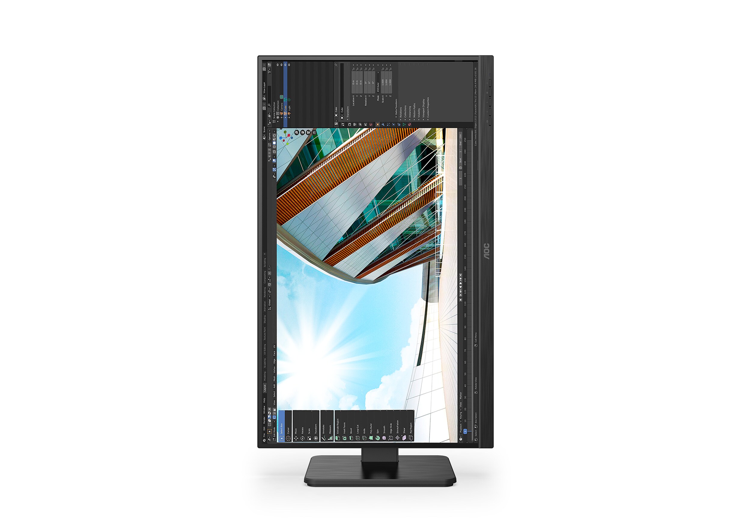 AOC Q24P2Q 60,45cm (23,8") Full HD KVM 16:9 HDMI/DP/USB-C 4ms