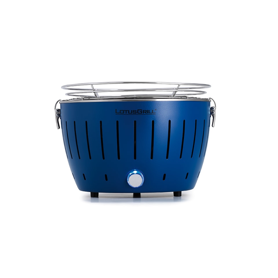 LotusGrill G280 Holzkohlegrill rauchfrei, tiefblau