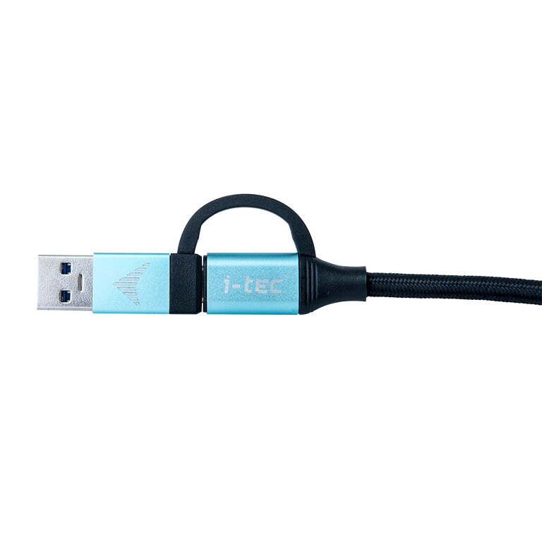 i-tec USB-C auf USB-C Kabel mit integriertem USB 3.0 Adapter