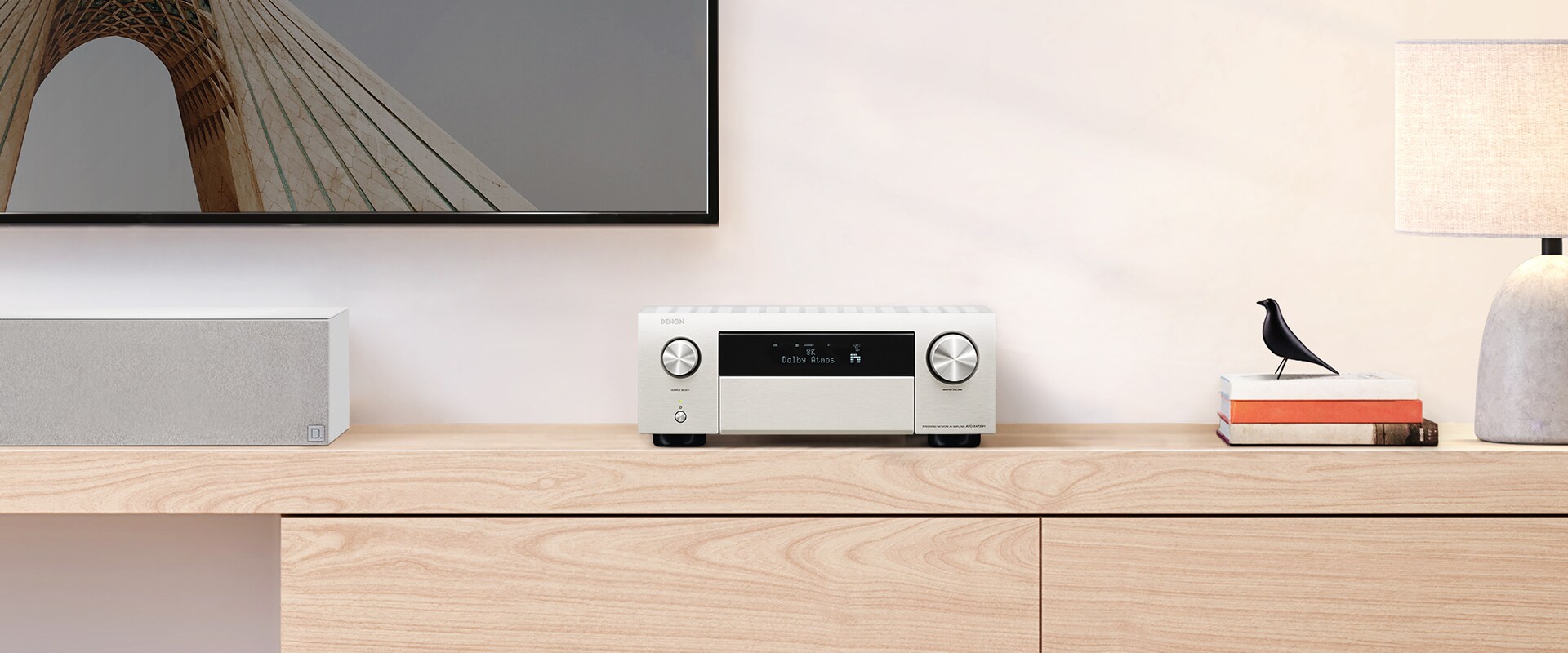 Denon AVC-X4700H 9.2 AV-Receiver 8K WLAN Dolby Atmos Auro-3D ready HEOS, silbe