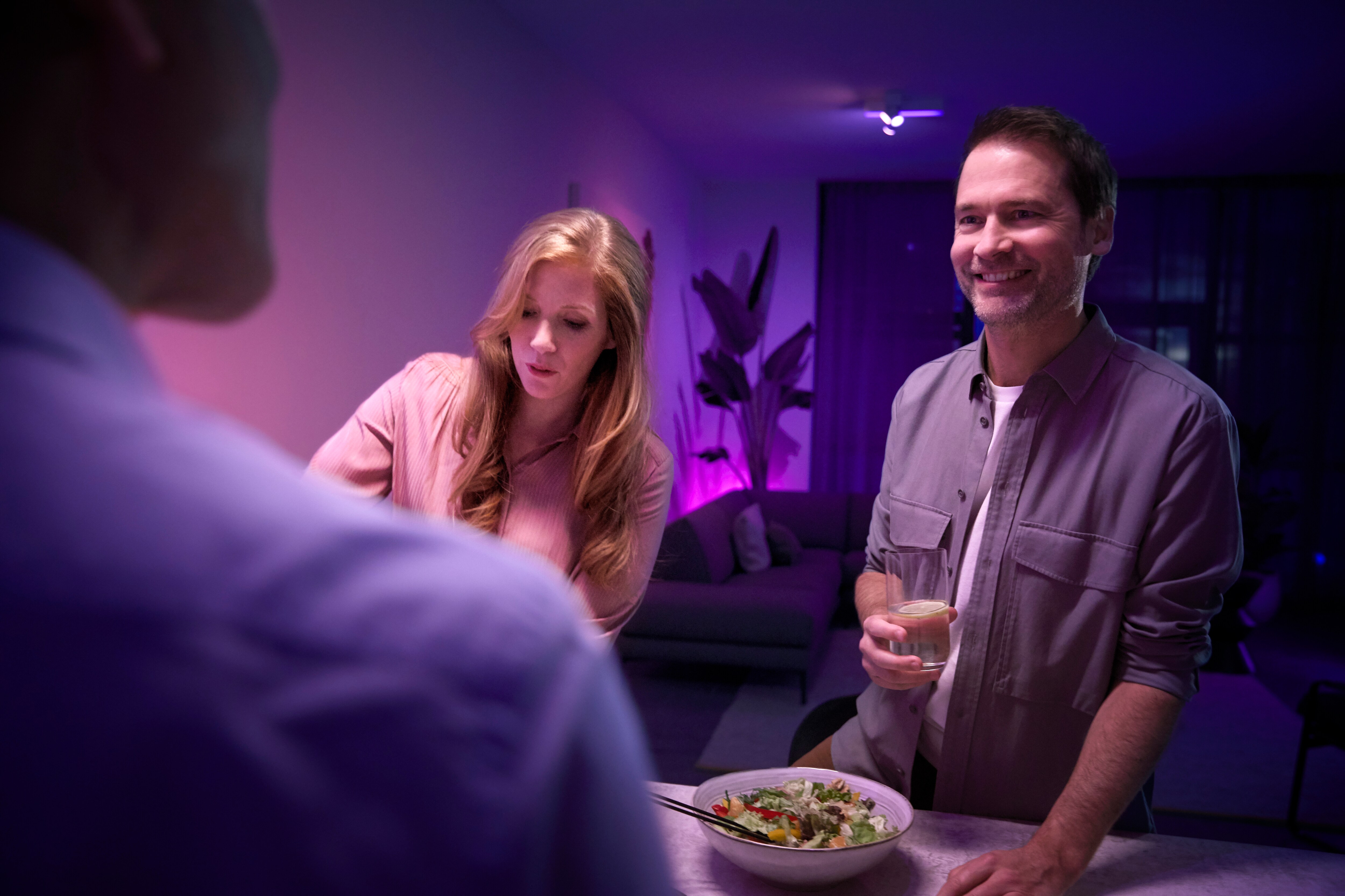 Philips Hue White &amp; Color Ambiance BT Centris Spot 4 flg. weiß 4200lm