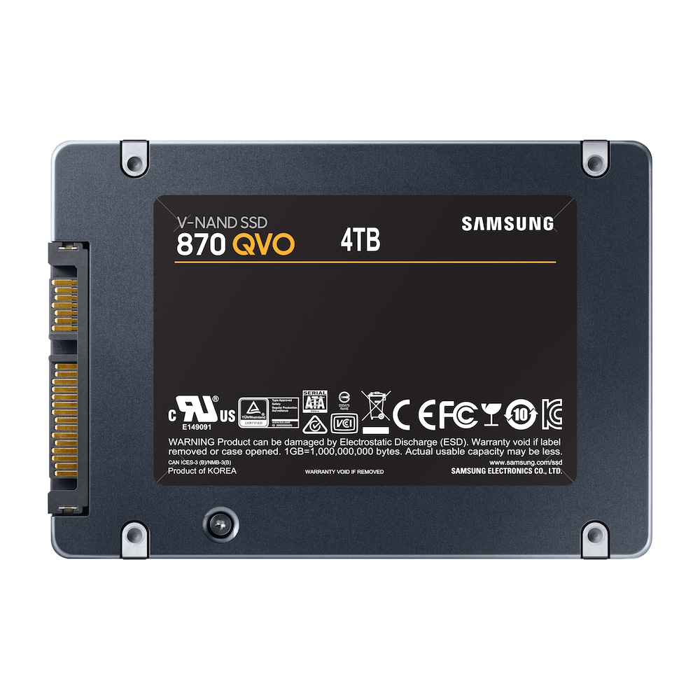 Samsung 870 QVO Interne SATA SSD 4 TB 2.5zoll QLC