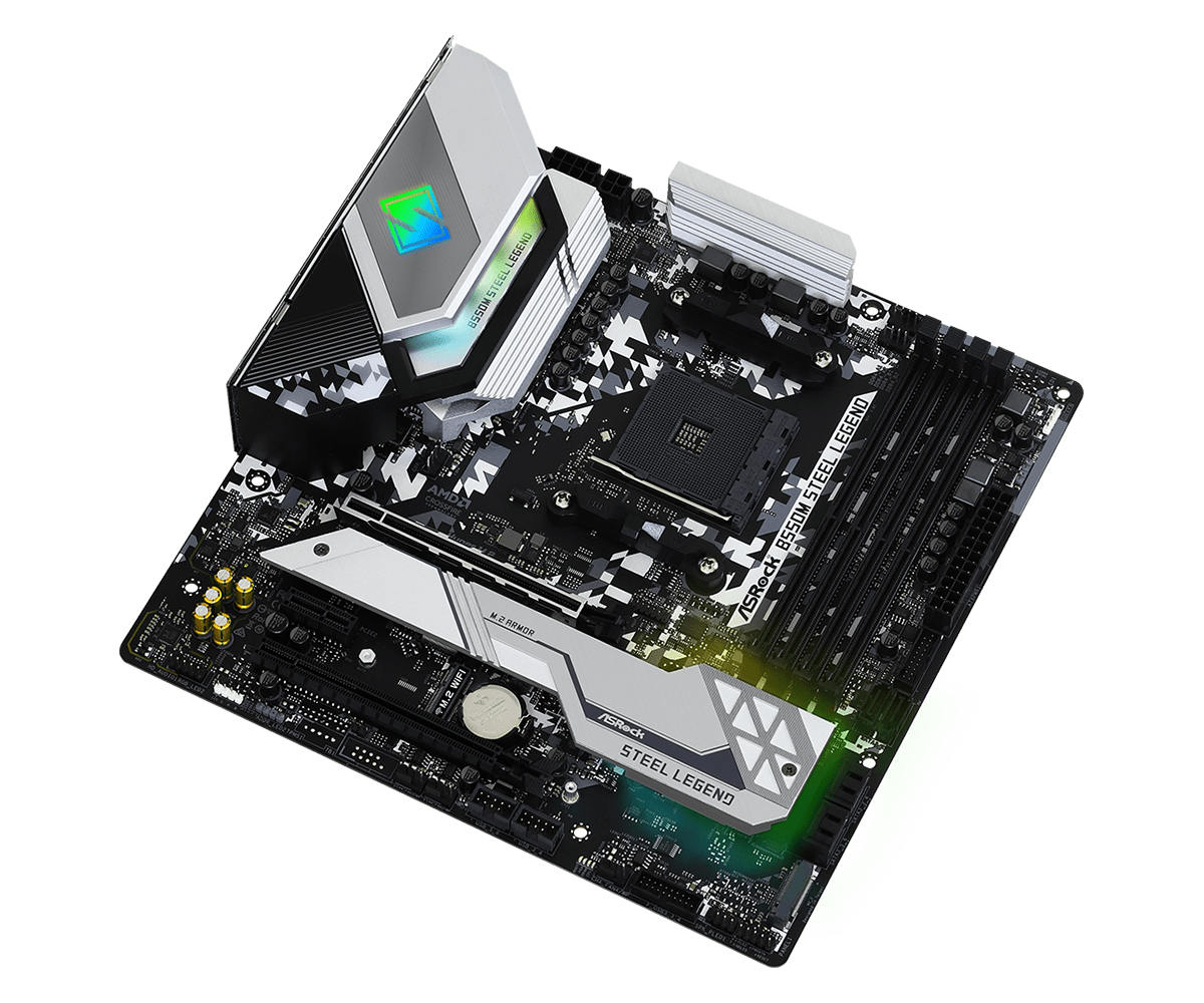 ASRock B550 Steel Legend mATX Mainboard M.2/HDMI/DP/USB3.2(Gen2)