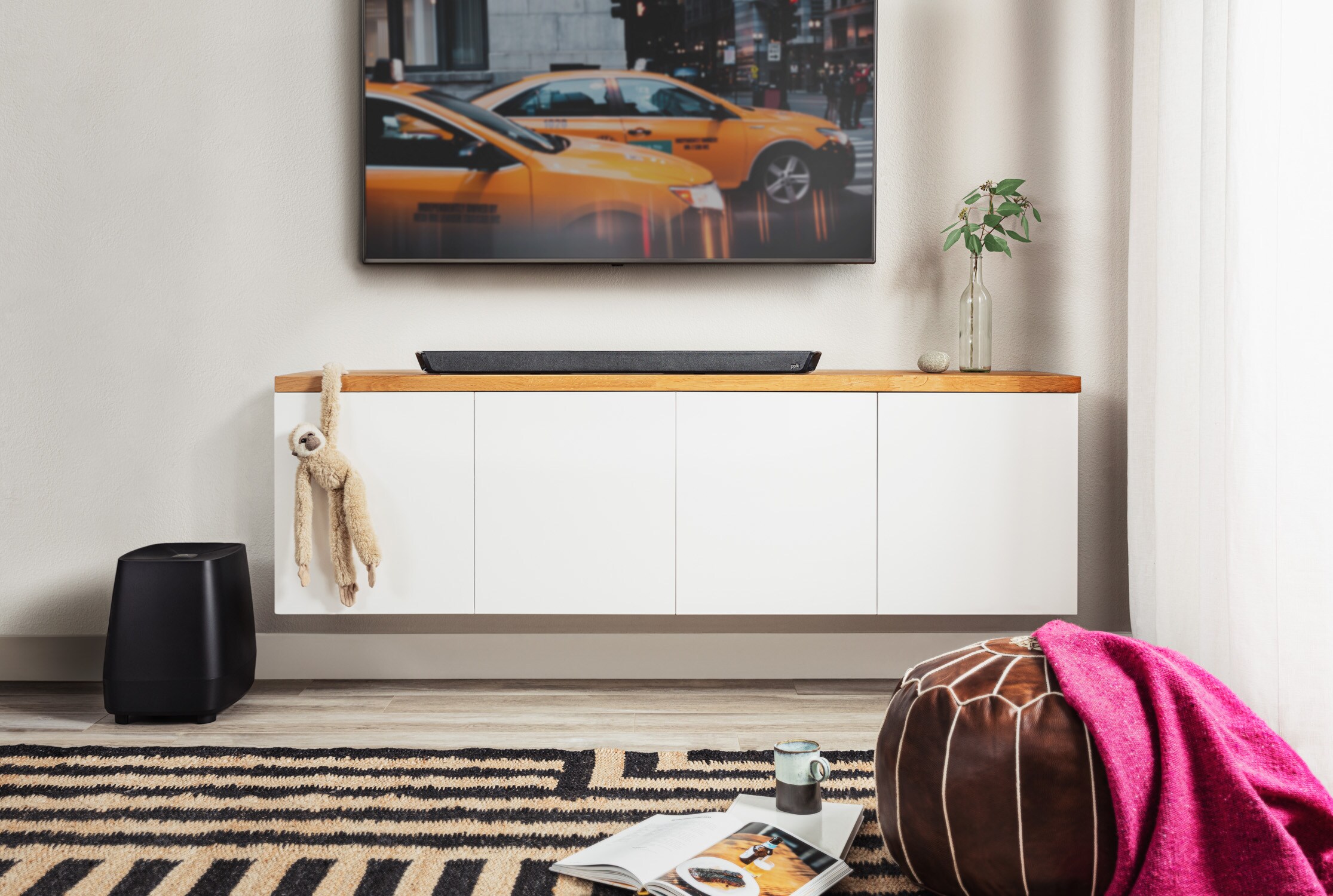 Polk MagniFi 2 Soundbar und wireless Subwoofer schwarz