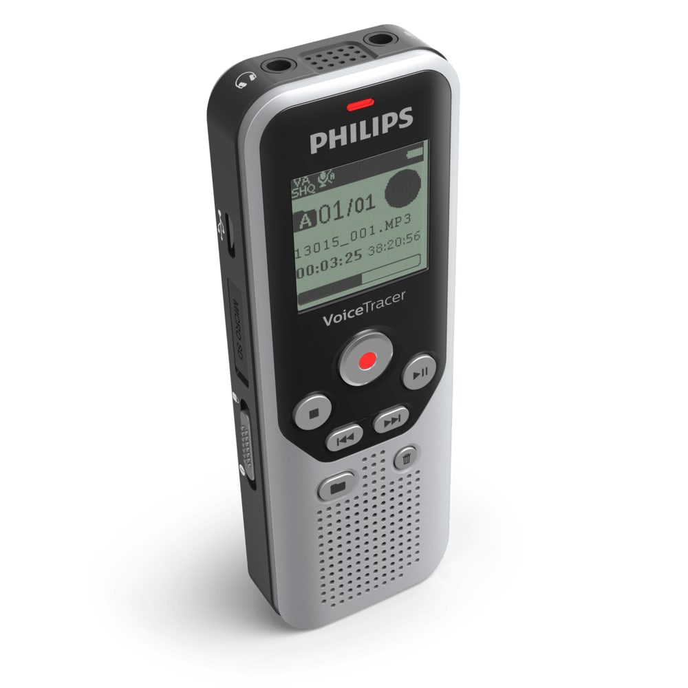Philips Voice Tracer DVT1250 Digitales Stereo Diktiergerät 8GB Stimmaktivierung