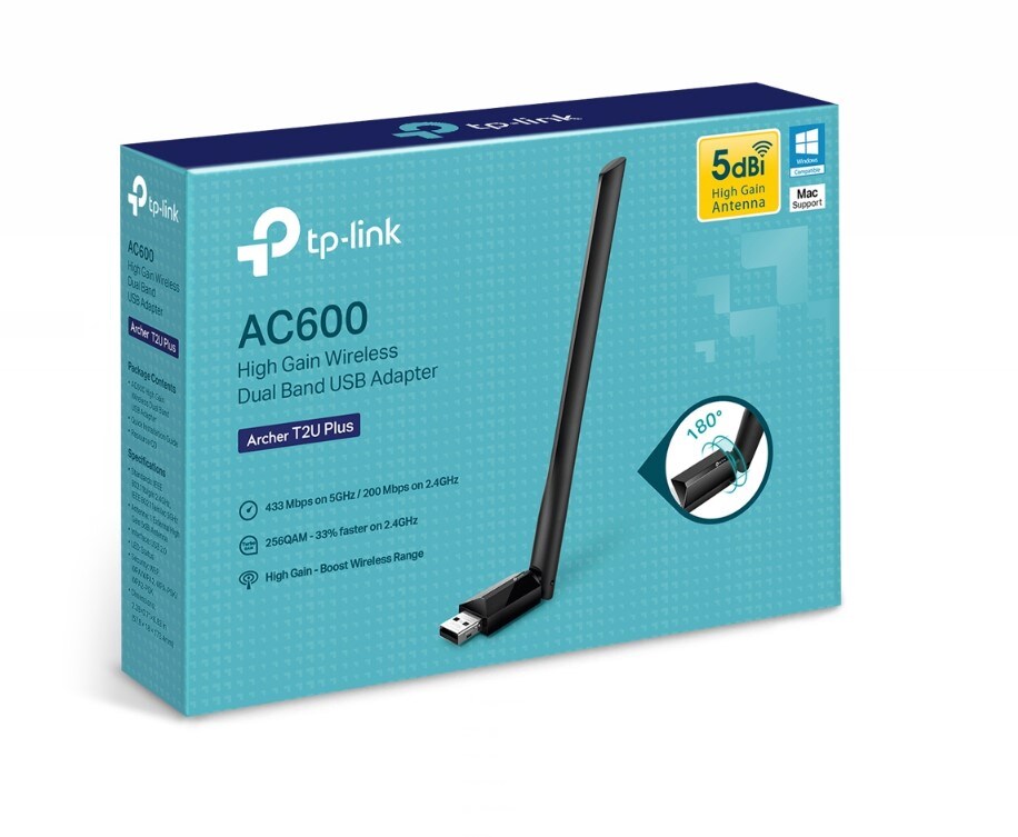 TP-LINK Archer T2U Plus - Netzwerkadapter - USB 2.0